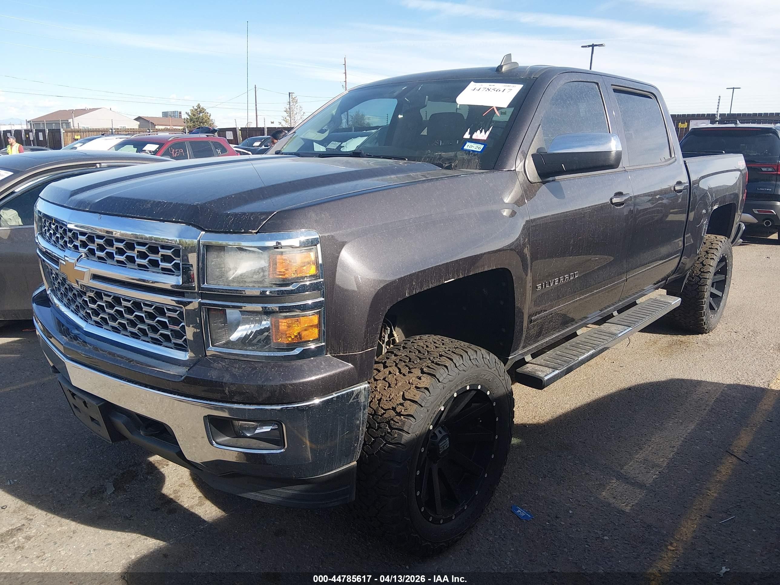 2015 Chevrolet Silverado 1500 1lt Black vin: 3GCUKREC0FG420171