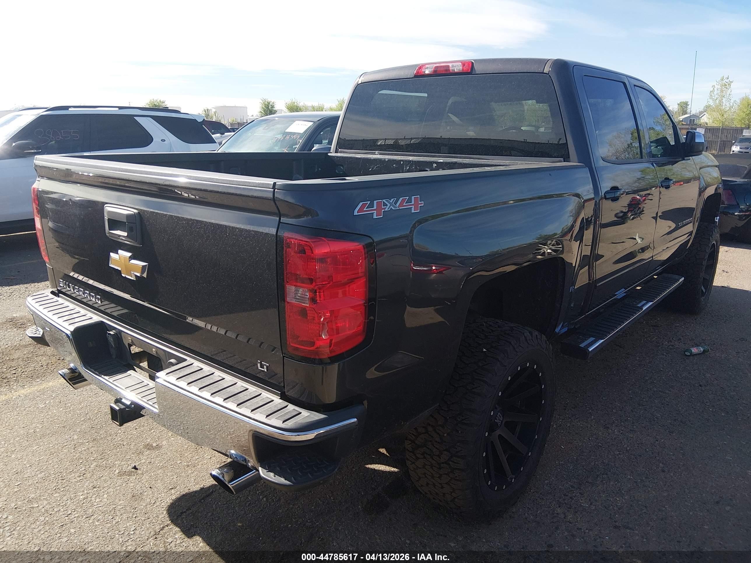 2015 Chevrolet Silverado 1500 1lt Black vin: 3GCUKREC0FG420171