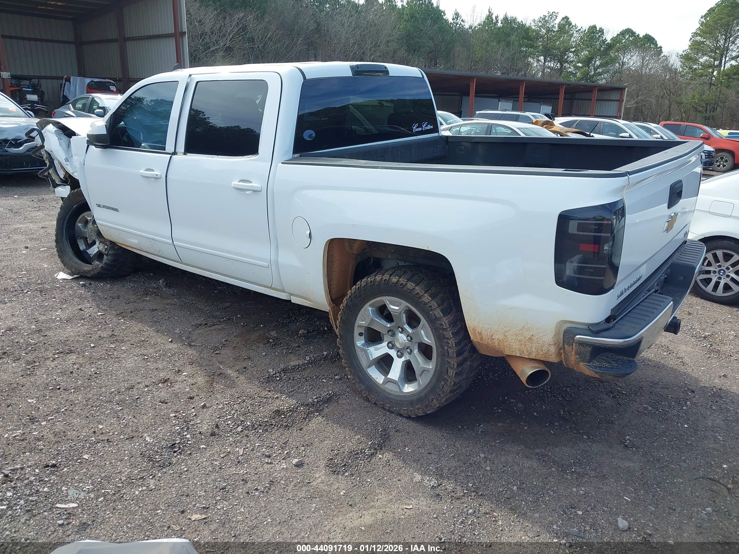 2015 Chevrolet Silverado 1500 1lt Белый vin: 3GCUKREC0FG450349