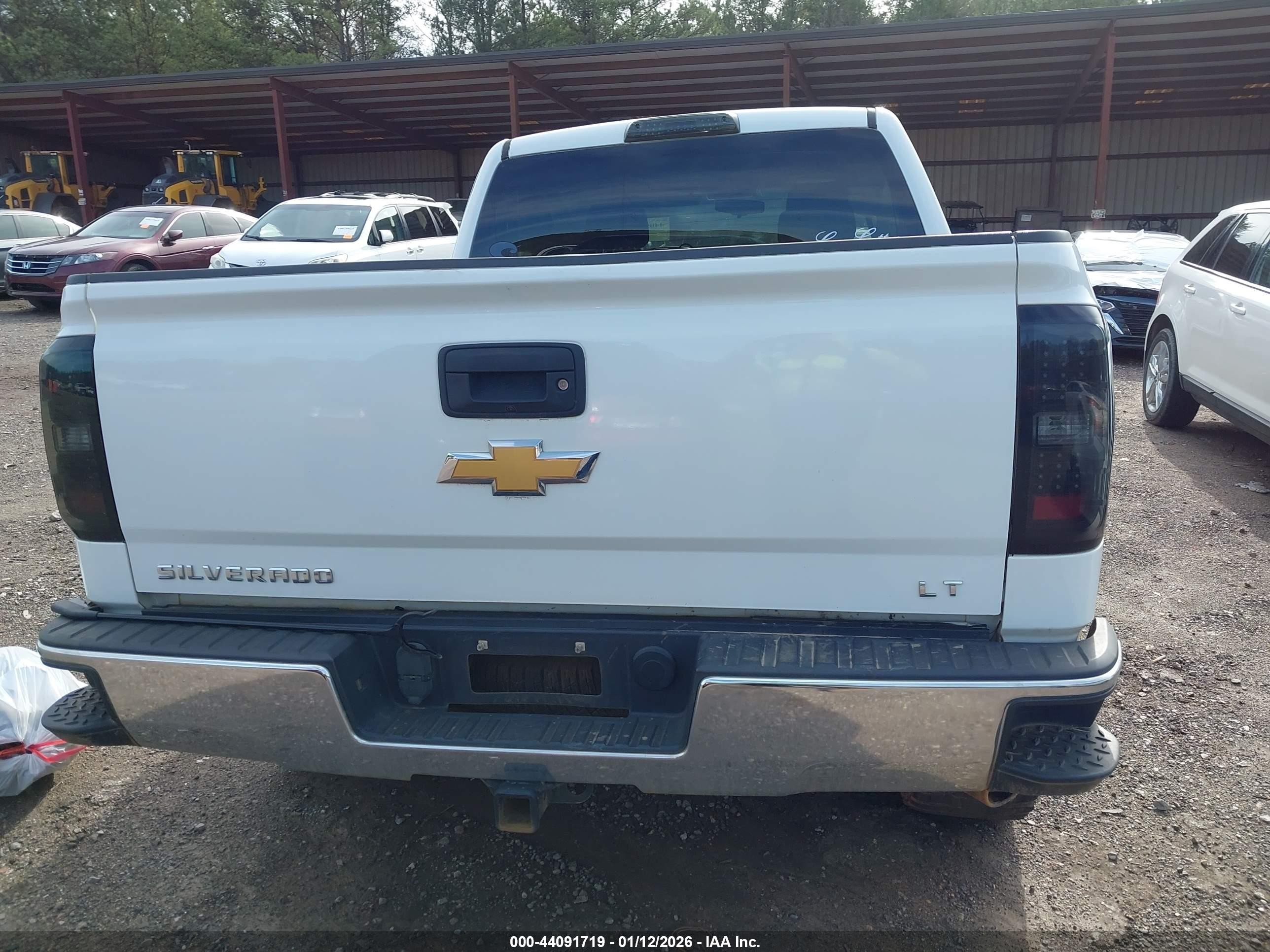 2015 Chevrolet Silverado 1500 1lt Белый vin: 3GCUKREC0FG450349