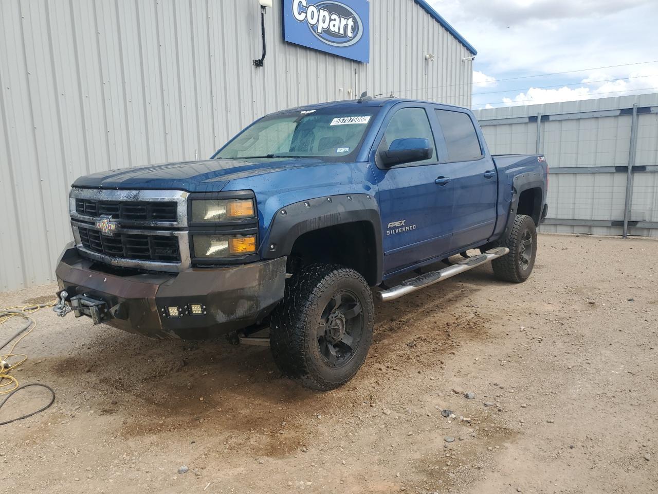 2015 Chevrolet Silverado K1500 Lt Blue vin: 3GCUKREC0FG474411 Damage: Left Front Wheel, Aftermarket, Replacement Required