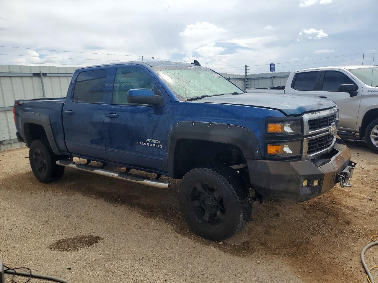 2015 Chevrolet Silverado K1500 Lt Blue vin: 3GCUKREC0FG474411