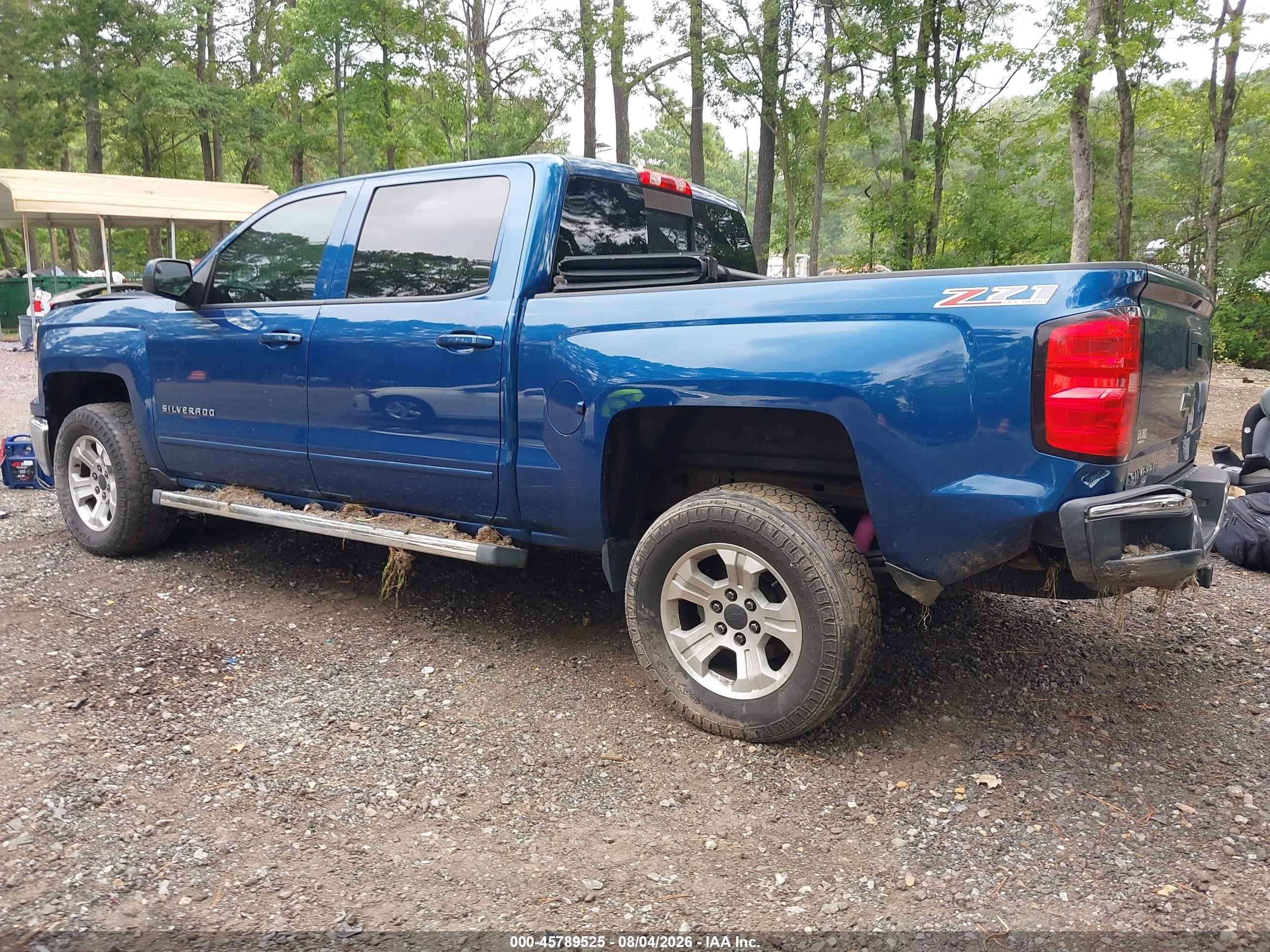 2015 Chevrolet Silverado 1500 2lt Синий vin: 3GCUKREC0FG476921