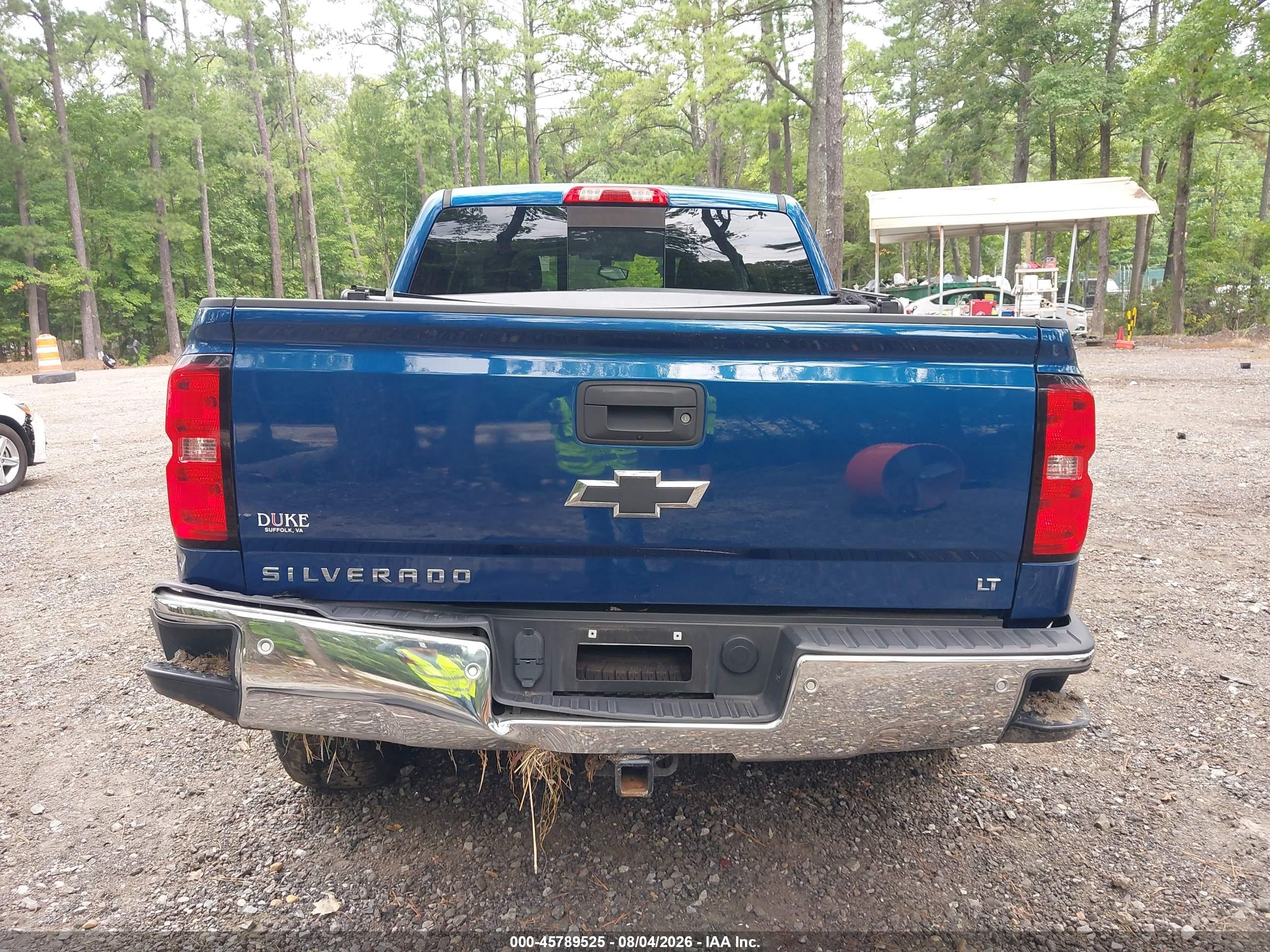 2015 Chevrolet Silverado 1500 2lt Синий vin: 3GCUKREC0FG476921