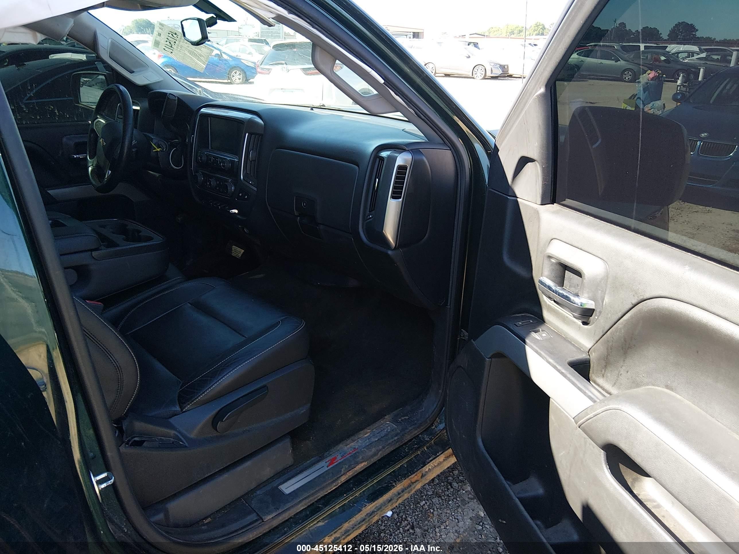 2015 Chevrolet Silverado 1500 2lt Green vin: 3GCUKREC0FG486459