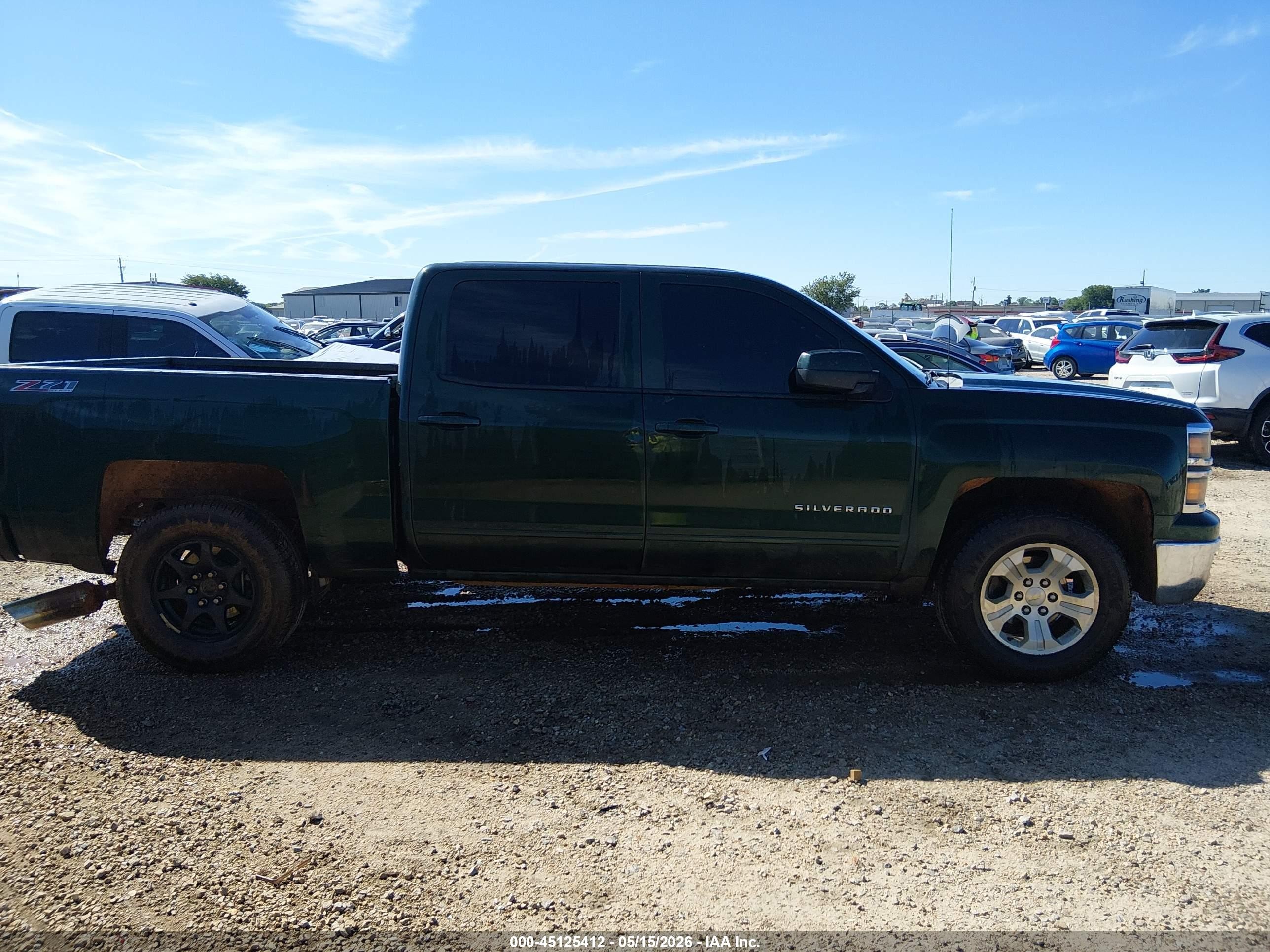 2015 Chevrolet Silverado 1500 2lt Green vin: 3GCUKREC0FG486459