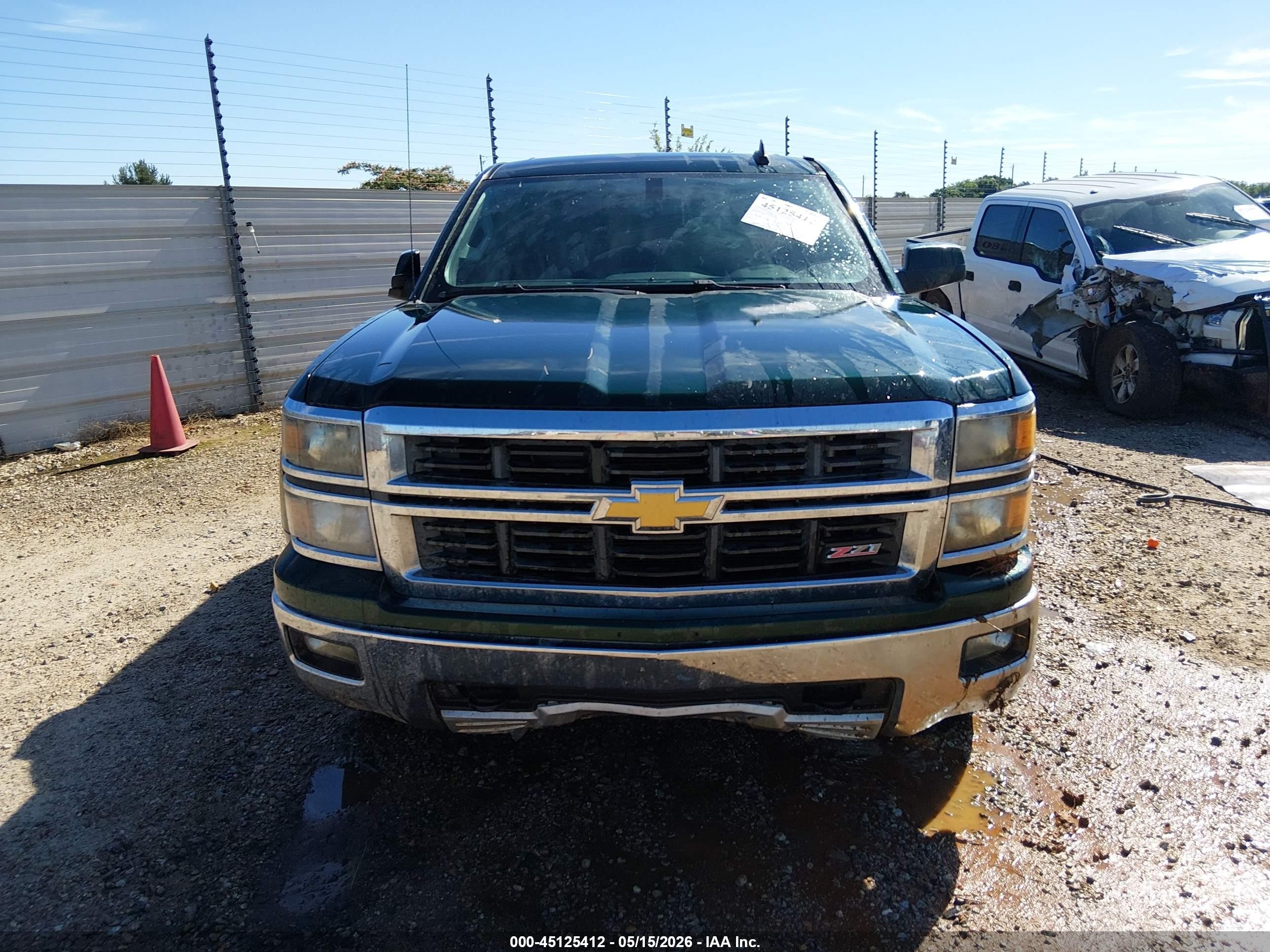 2015 Chevrolet Silverado 1500 2lt Green vin: 3GCUKREC0FG486459
