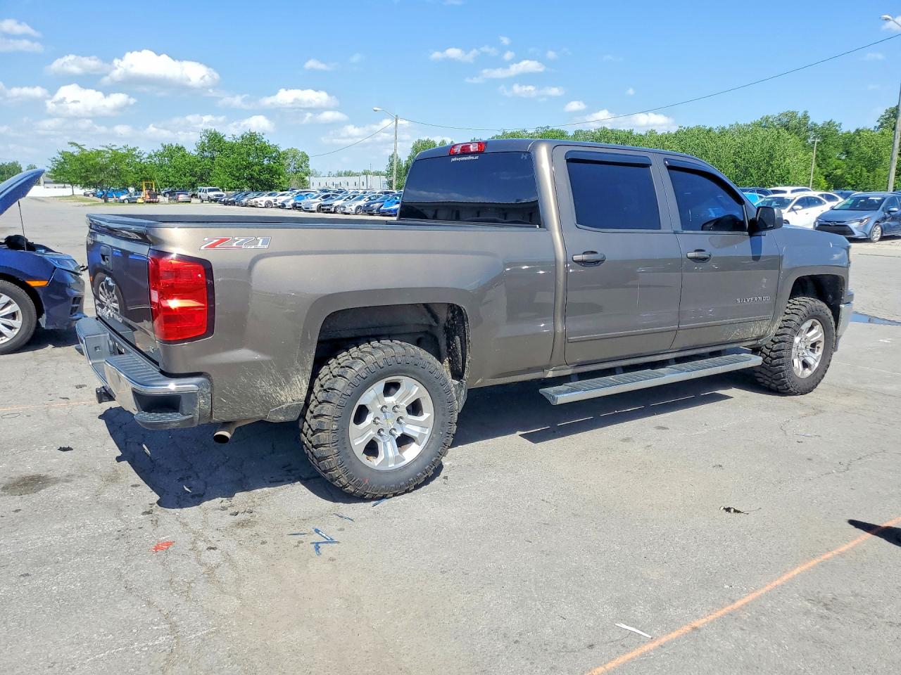 2015 Chevrolet Silverado K1500 Lt Gray vin: 3GCUKREC0FG489894