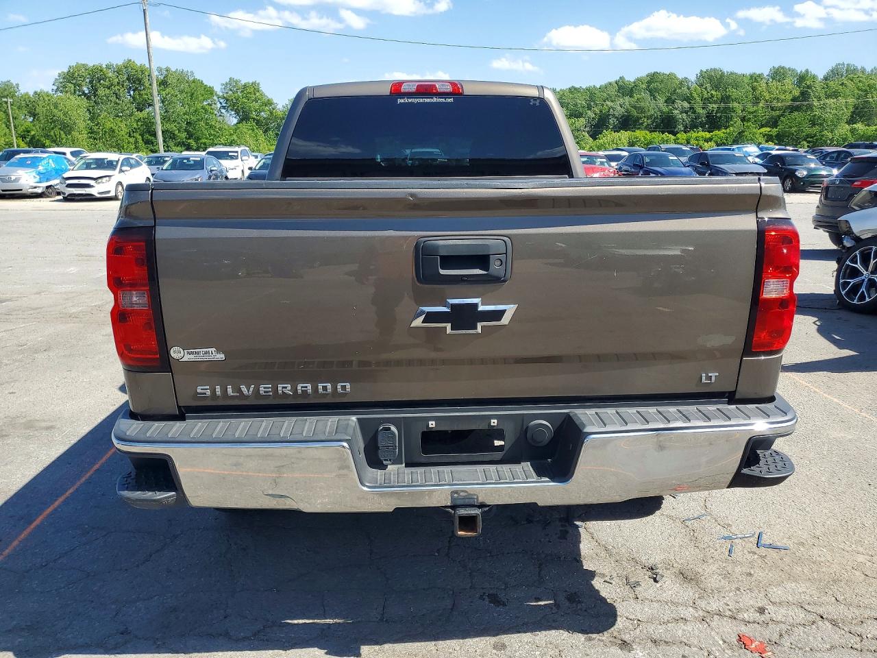 2015 Chevrolet Silverado K1500 Lt Gray vin: 3GCUKREC0FG489894