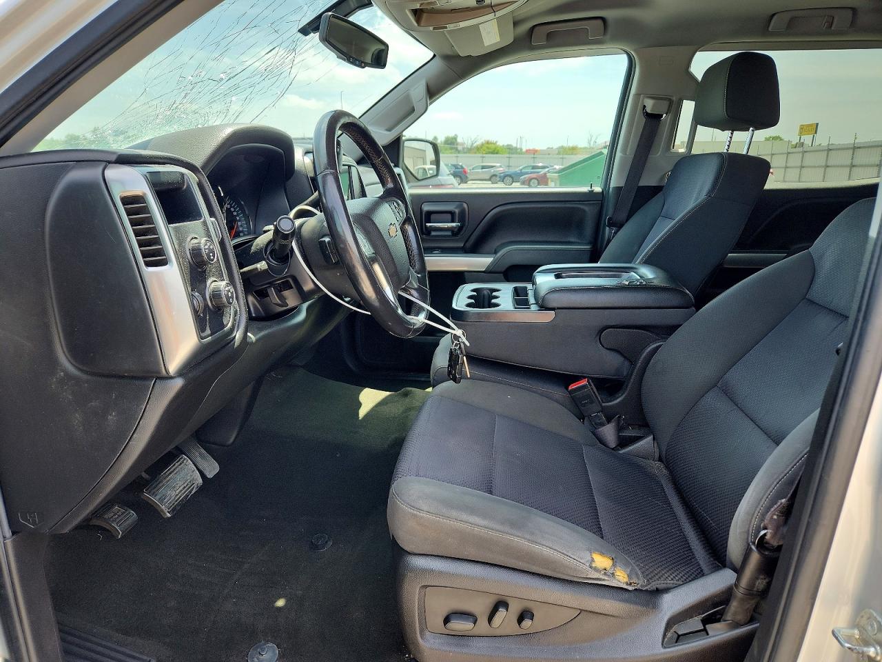 2015 Chevrolet Silverado K1500 Lt Silver vin: 3GCUKREC0FG535224