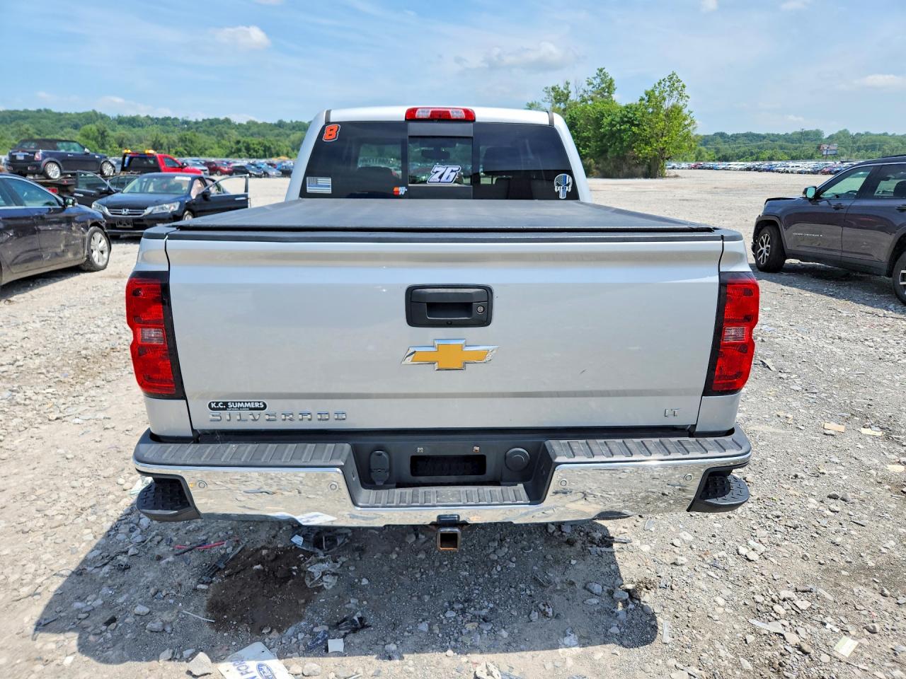 2015 Chevrolet Silverado K1500 Lt Silver vin: 3GCUKREC0FG535224