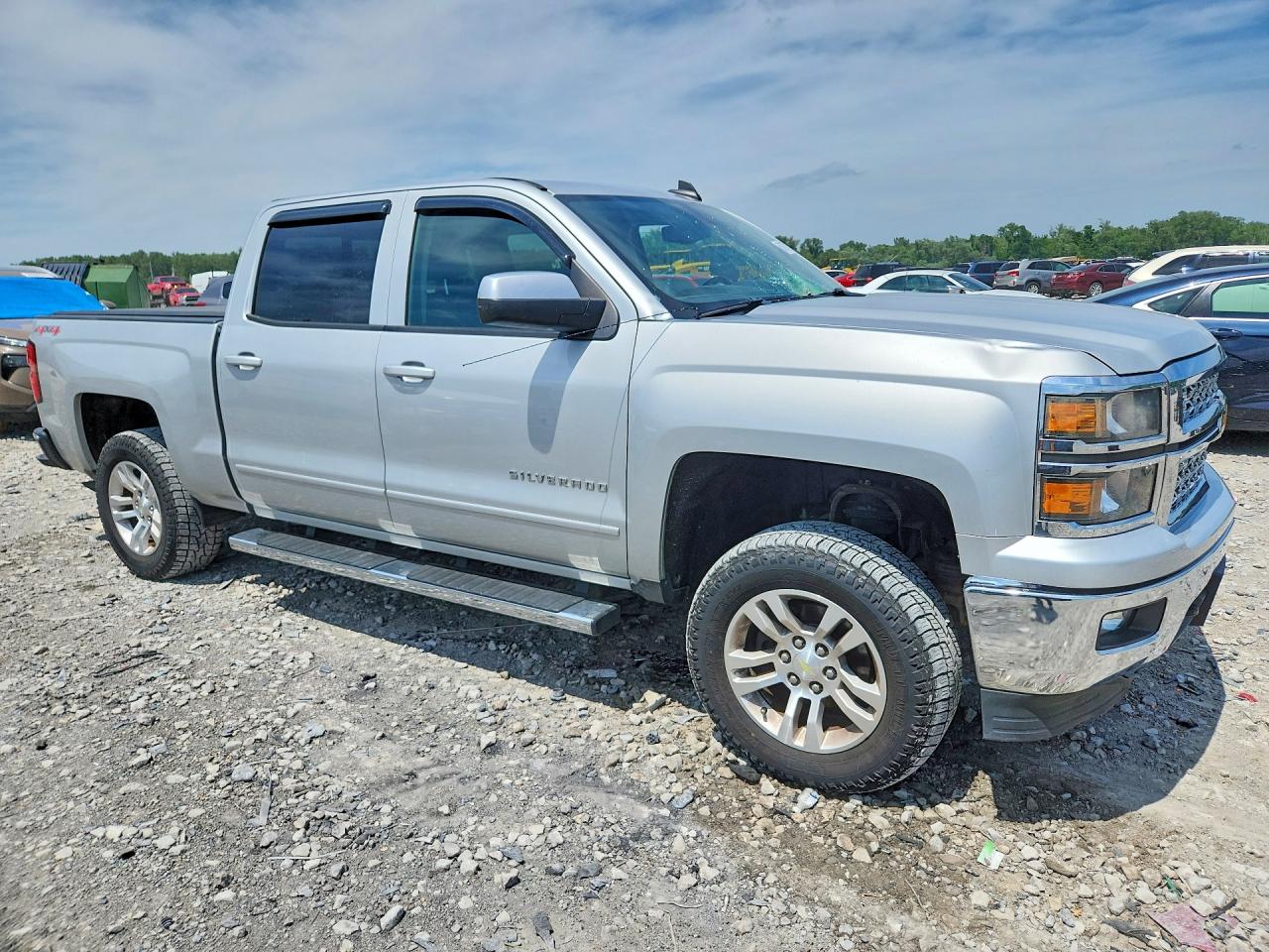 2015 Chevrolet Silverado K1500 Lt Silver vin: 3GCUKREC0FG535224