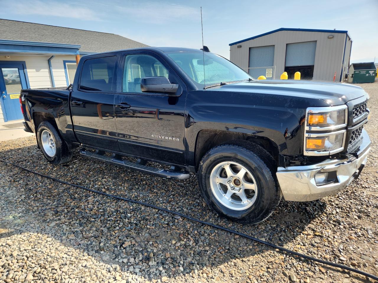 2015 Chevrolet Silverado K1500 Lt Black vin: 3GCUKREC0FG538205 Damage: Front Metal Bumper Chrome, Severe Damage, Replacement Required