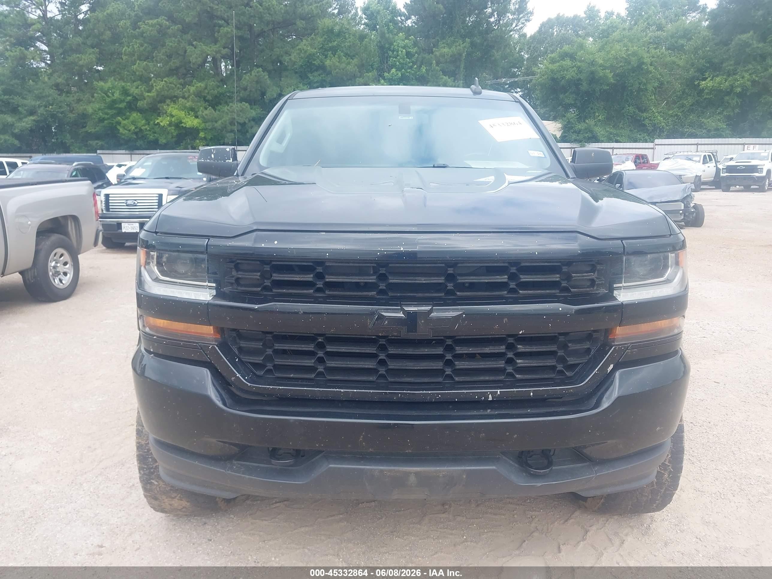 2016 Chevrolet Silverado 1500 1lt/2lt Black vin: 3GCUKREC0GG300825