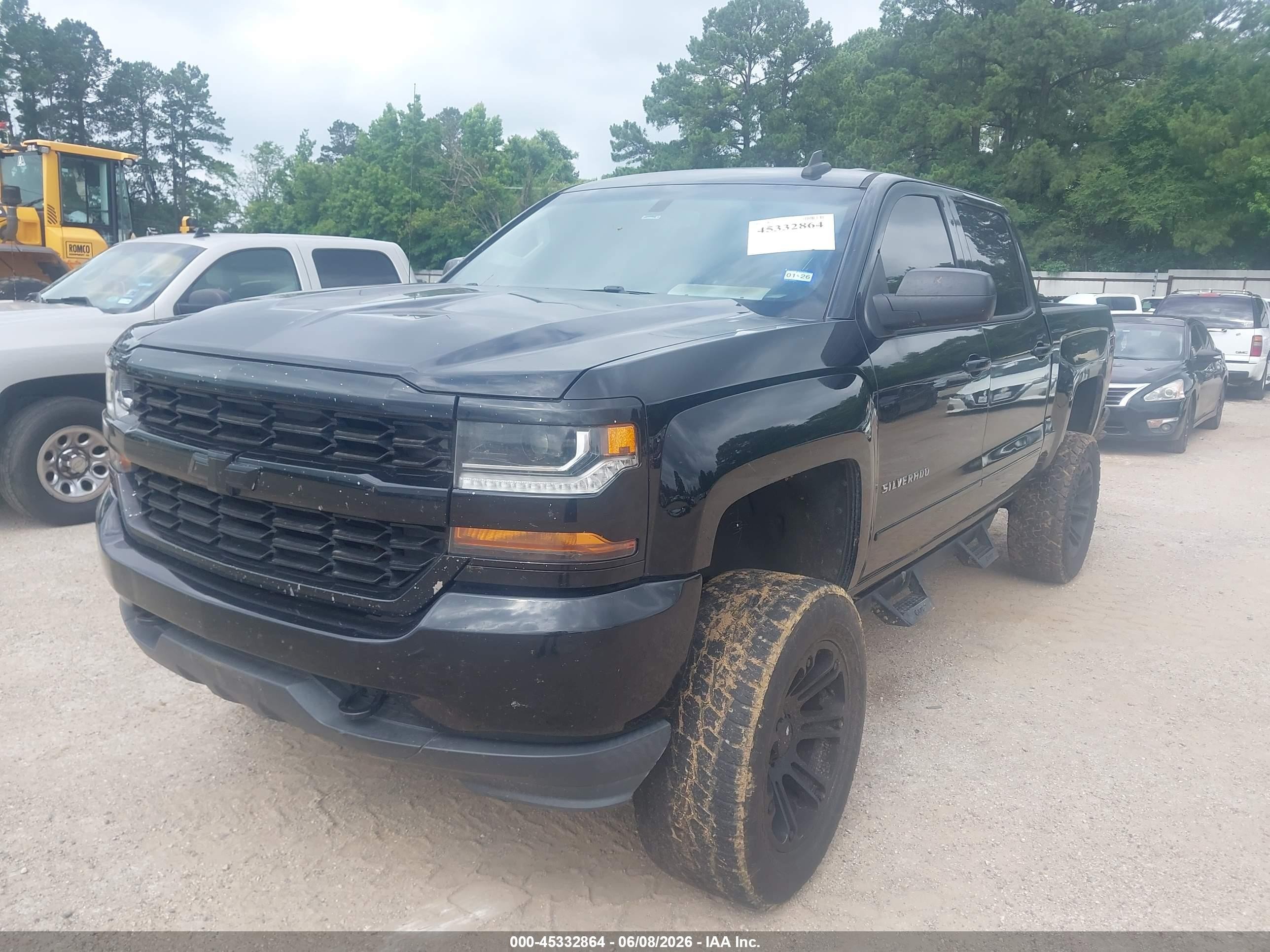 2016 Chevrolet Silverado 1500 1lt/2lt Black vin: 3GCUKREC0GG300825