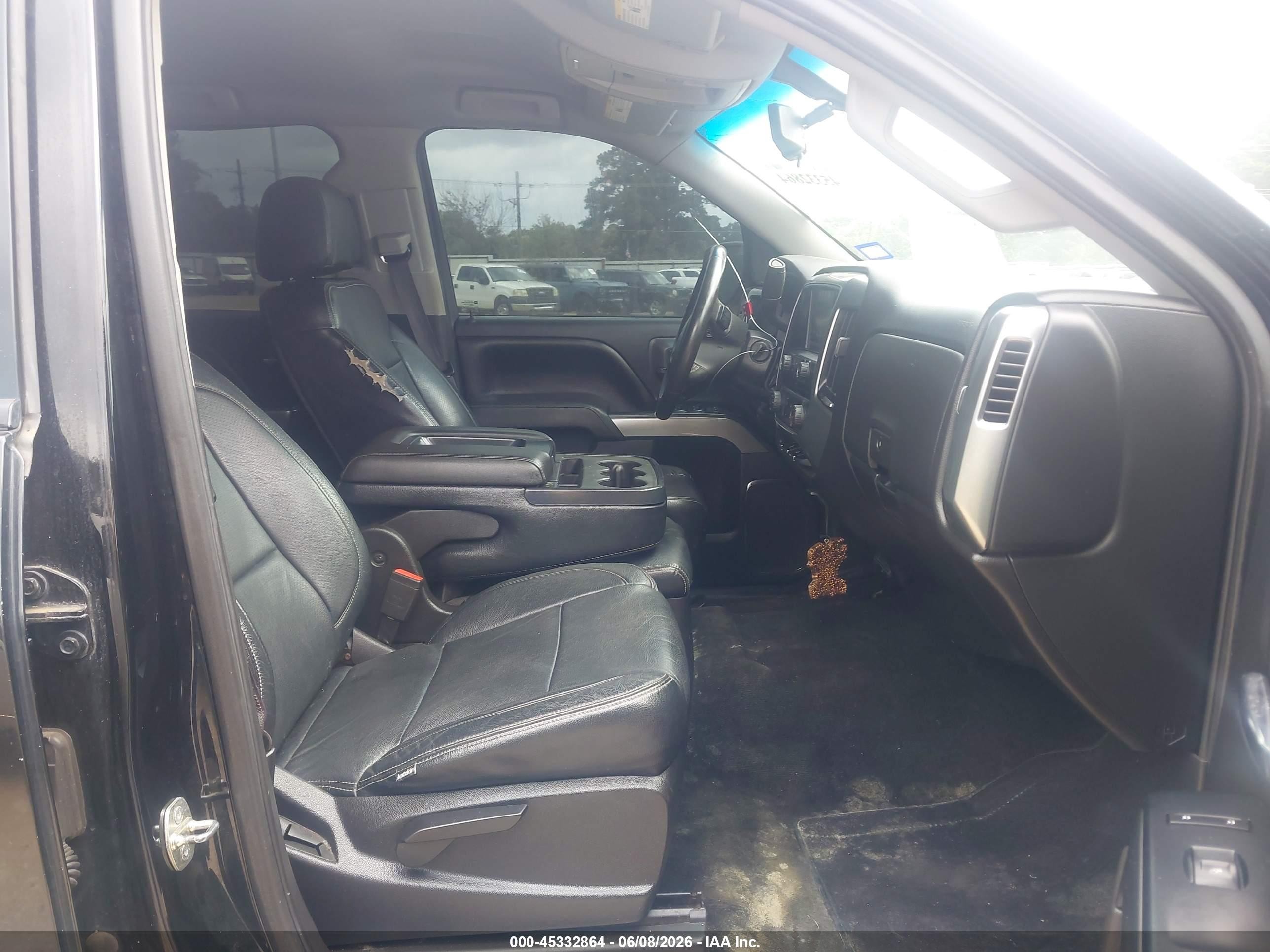 2016 Chevrolet Silverado 1500 1lt/2lt Black vin: 3GCUKREC0GG300825