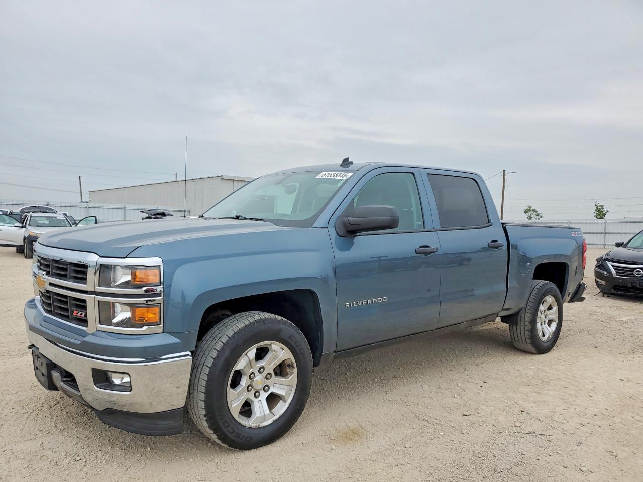 2014 Chevrolet Silverado K1500 Lt Blue vin: 3GCUKREC1EG122288