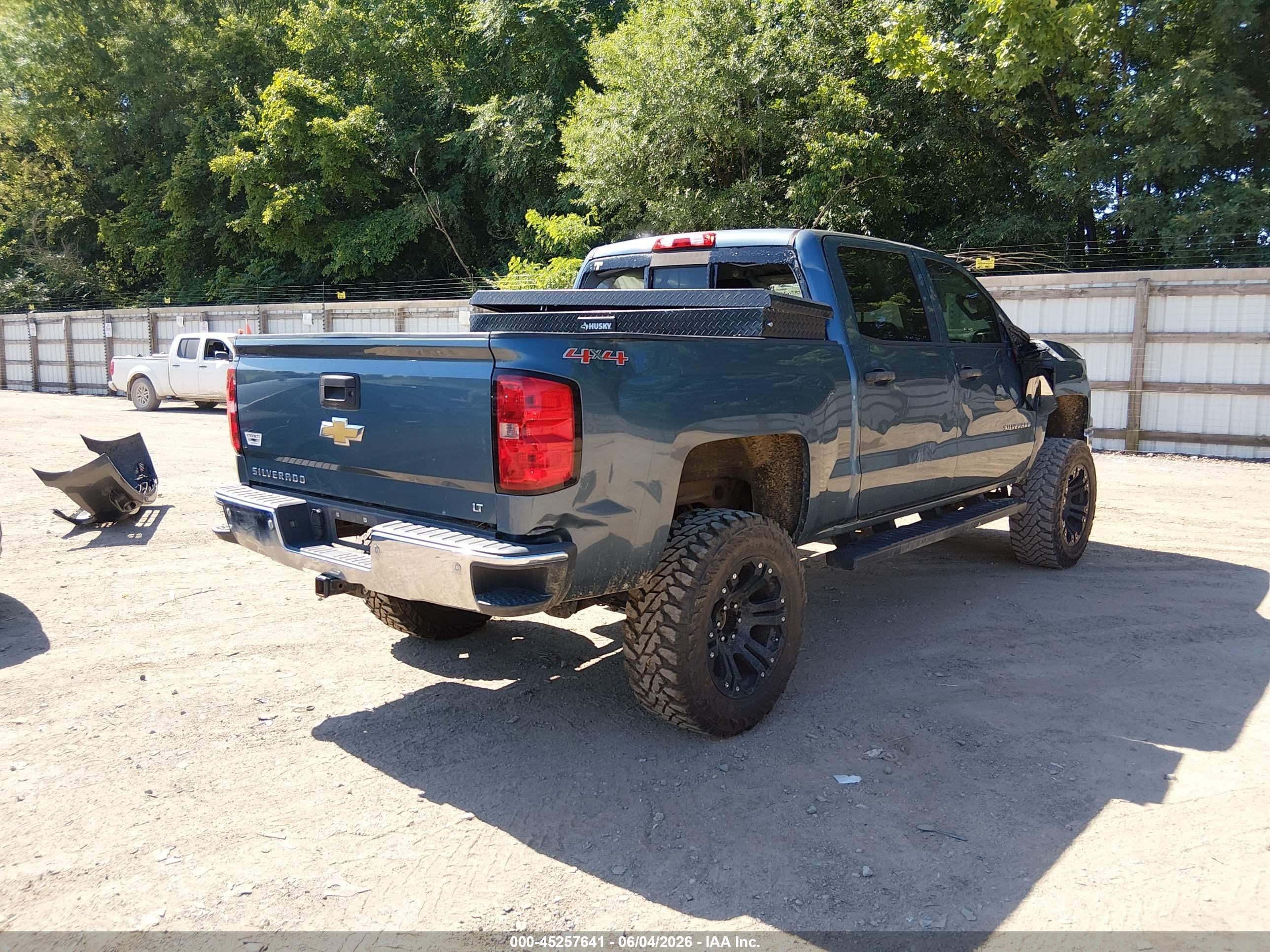 2014 Chevrolet Silverado 1500 1lt Blue vin: 3GCUKREC1EG123327