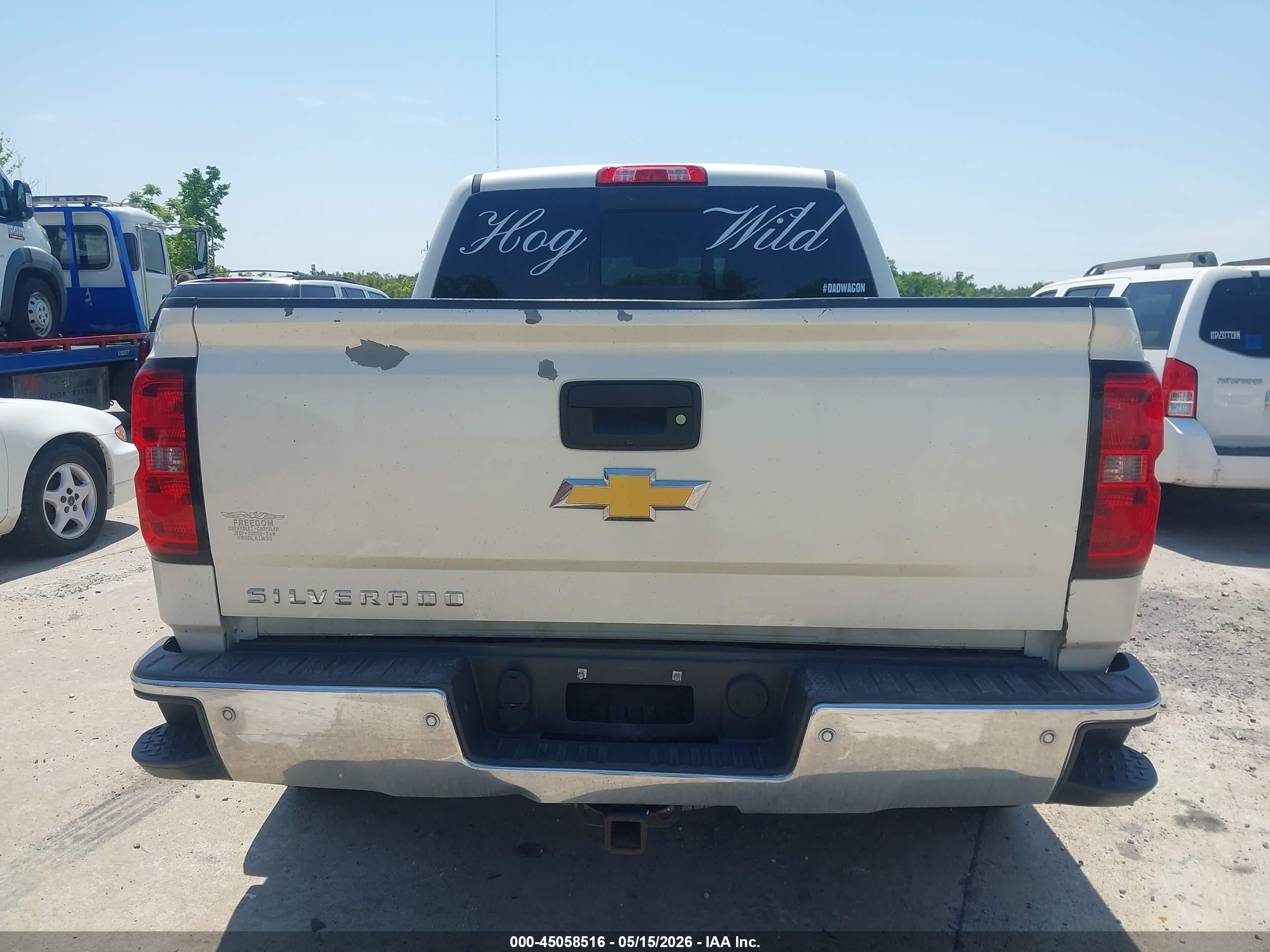 2014 Chevrolet Silverado 1500 2lt White vin: 3GCUKREC1EG158420
