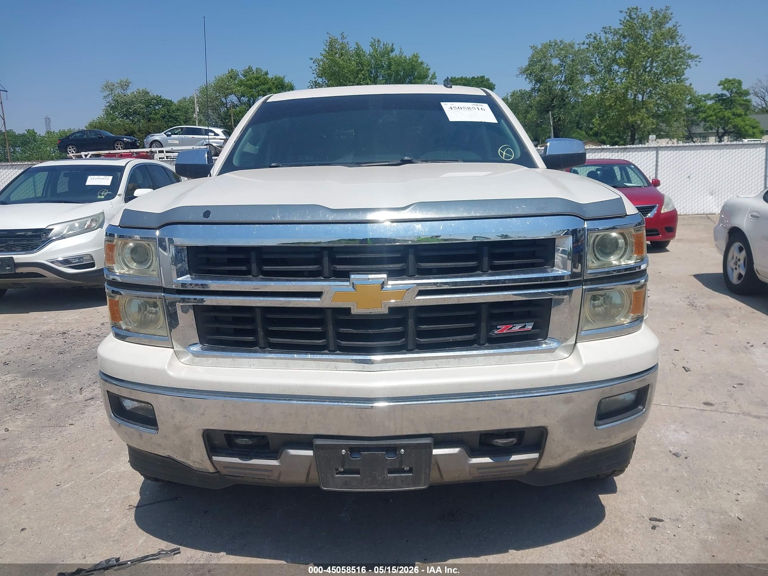 2014 Chevrolet Silverado 1500 2lt White vin: 3GCUKREC1EG158420
