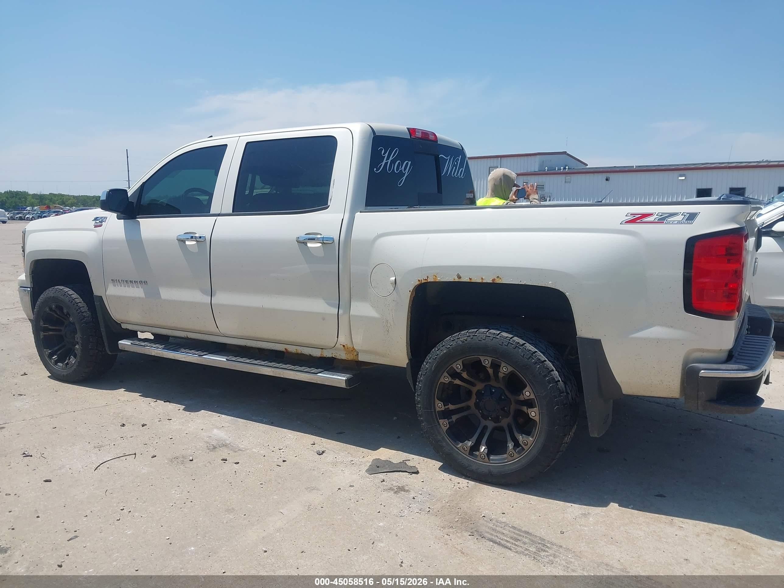 2014 Chevrolet Silverado 1500 2lt White vin: 3GCUKREC1EG158420