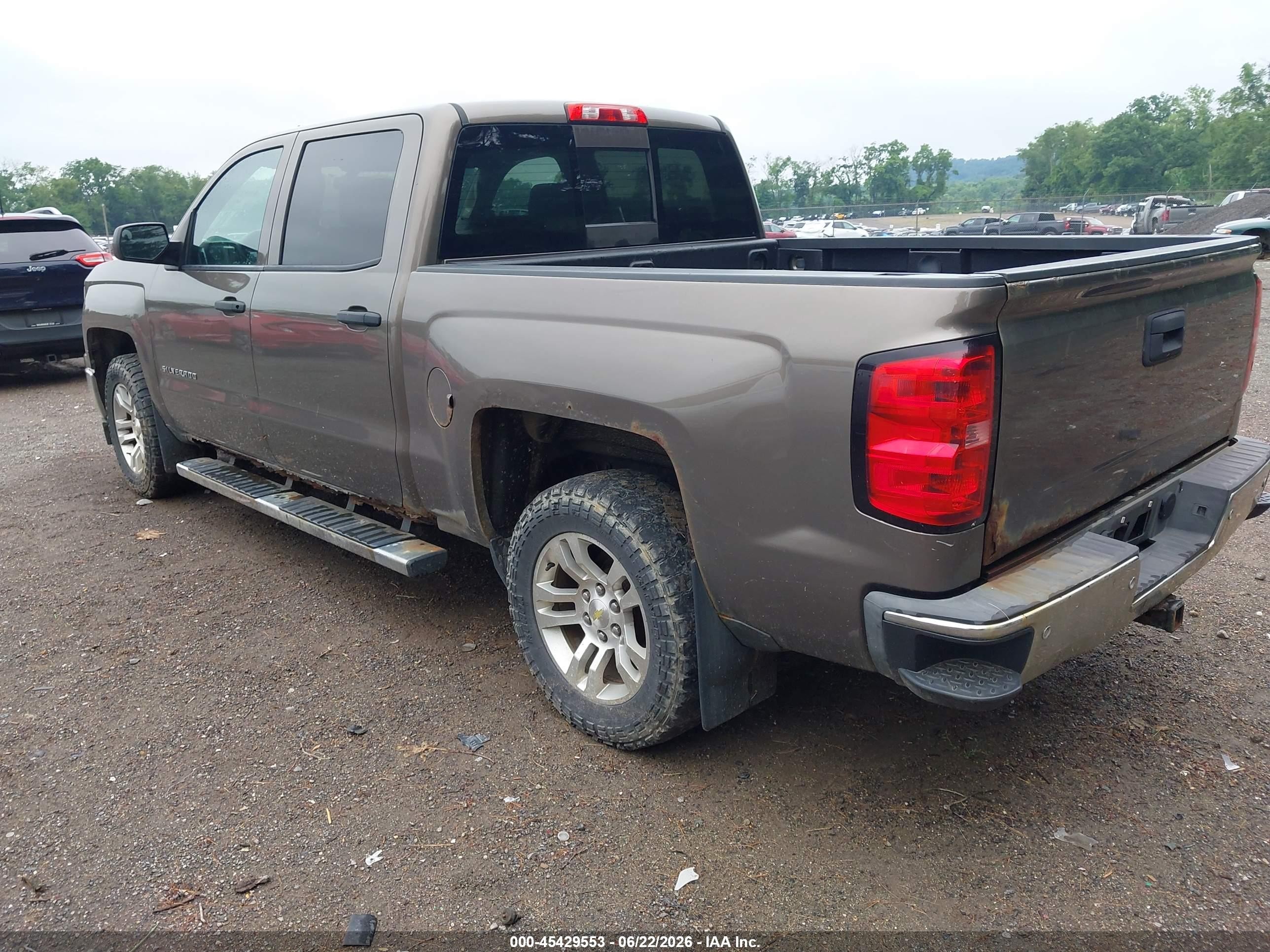2014 Chevrolet Silverado 1500 Lt Коричневый vin: 3GCUKREC1EG170552