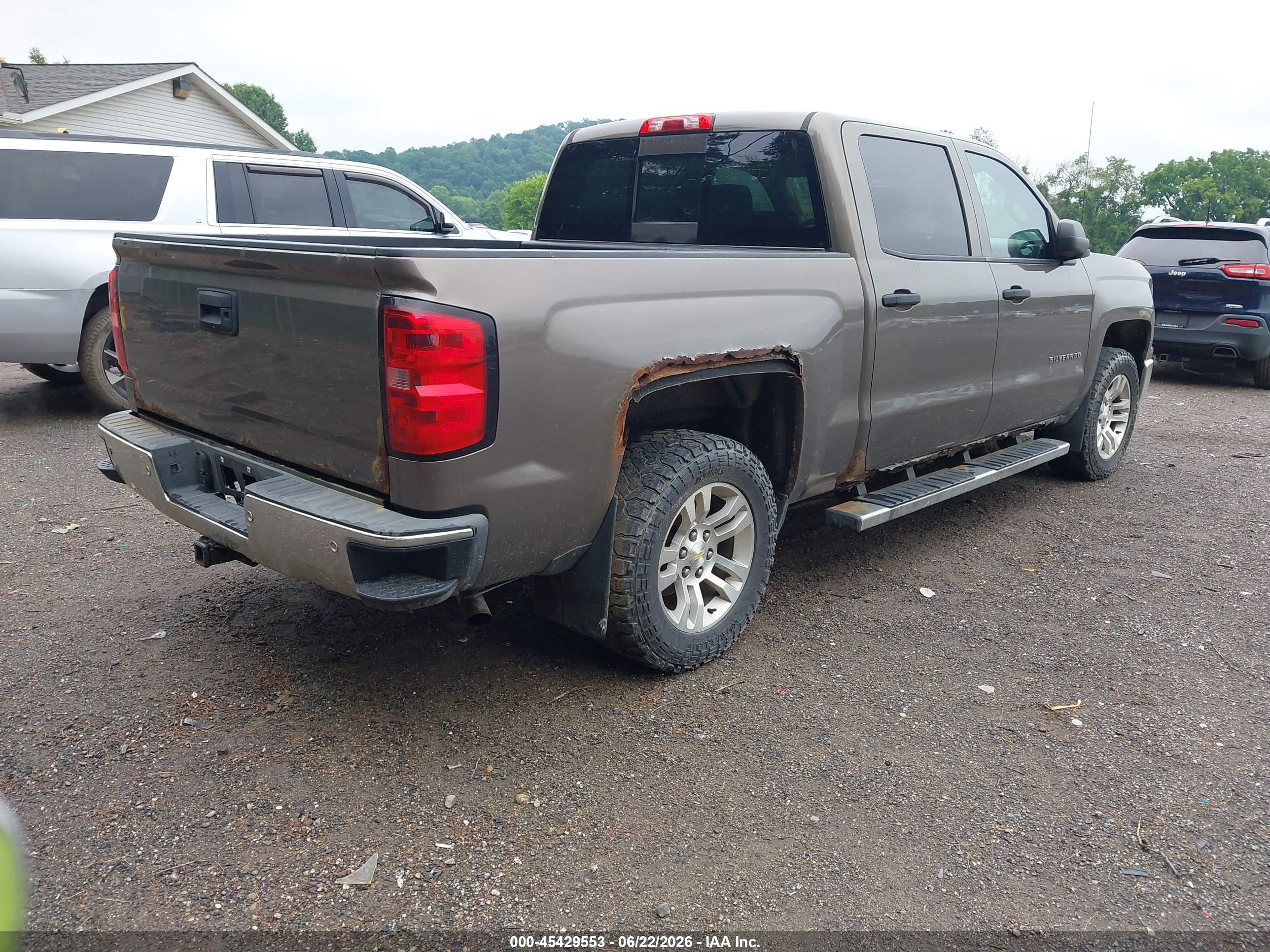 2014 Chevrolet Silverado 1500 Lt Коричневый vin: 3GCUKREC1EG170552
