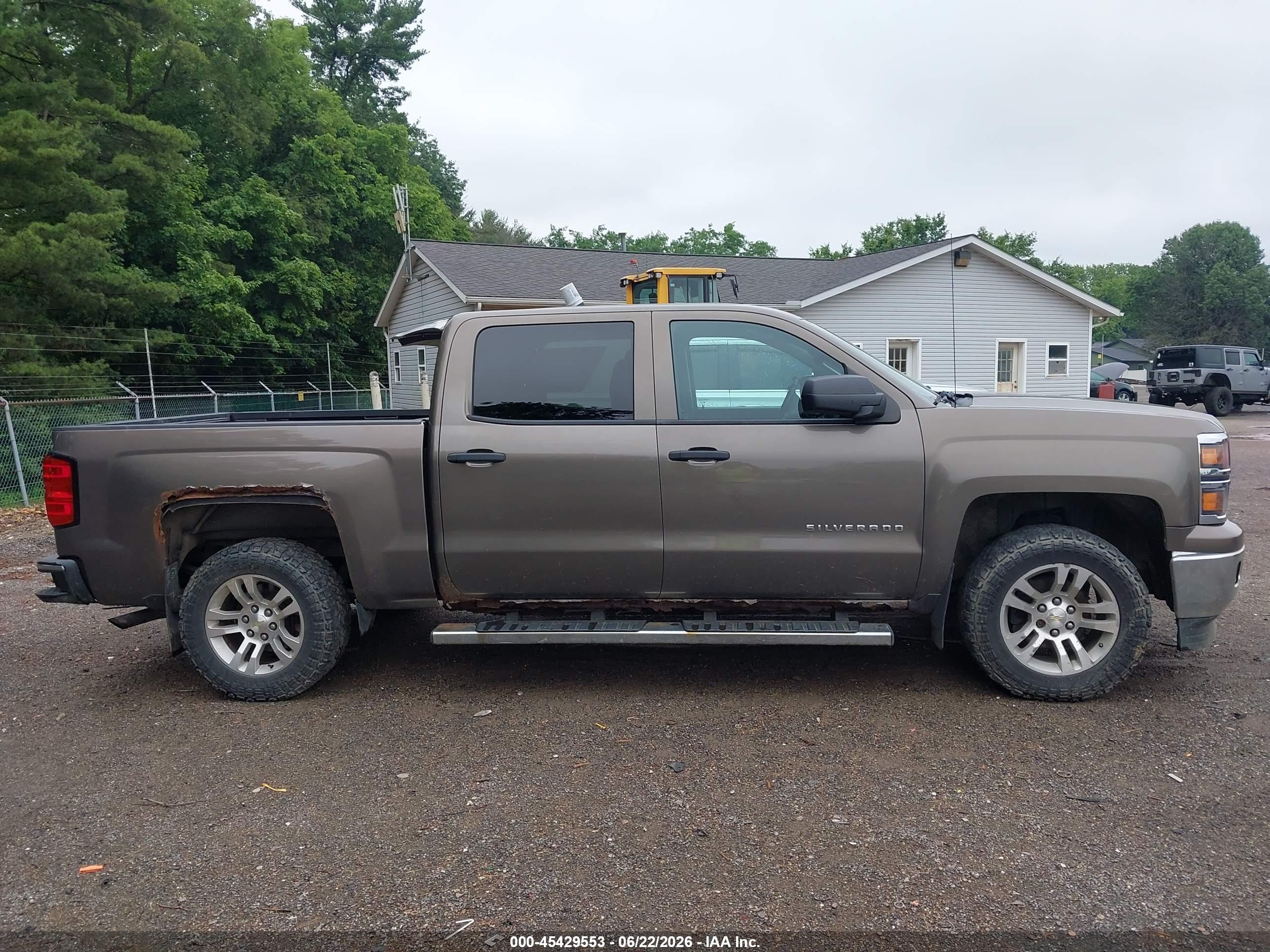 2014 Chevrolet Silverado 1500 Lt Коричневый vin: 3GCUKREC1EG170552