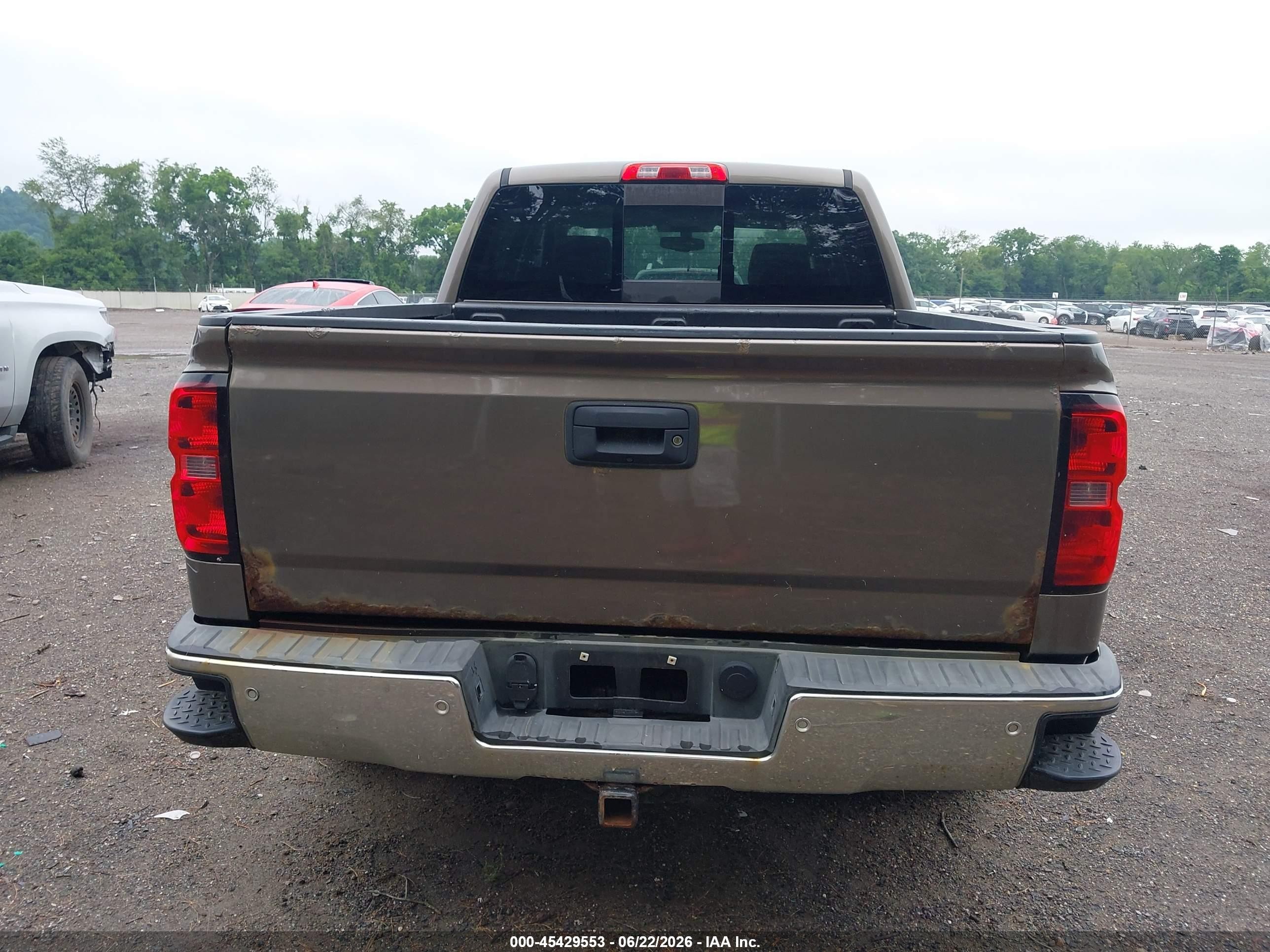 2014 Chevrolet Silverado 1500 Lt Коричневый vin: 3GCUKREC1EG170552