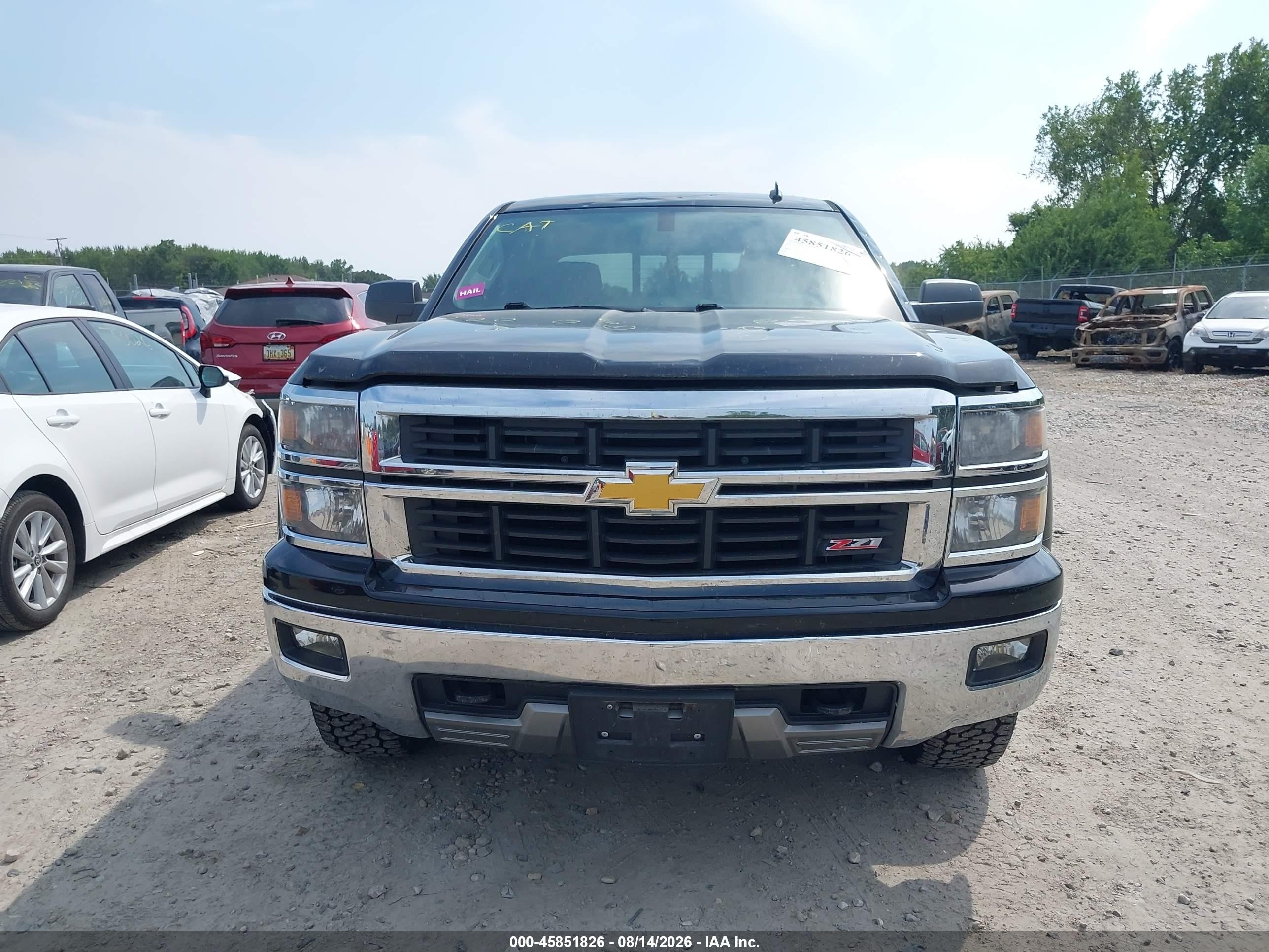 2014 Chevrolet Silverado 1500 Lt Black vin: 3GCUKREC1EG173001