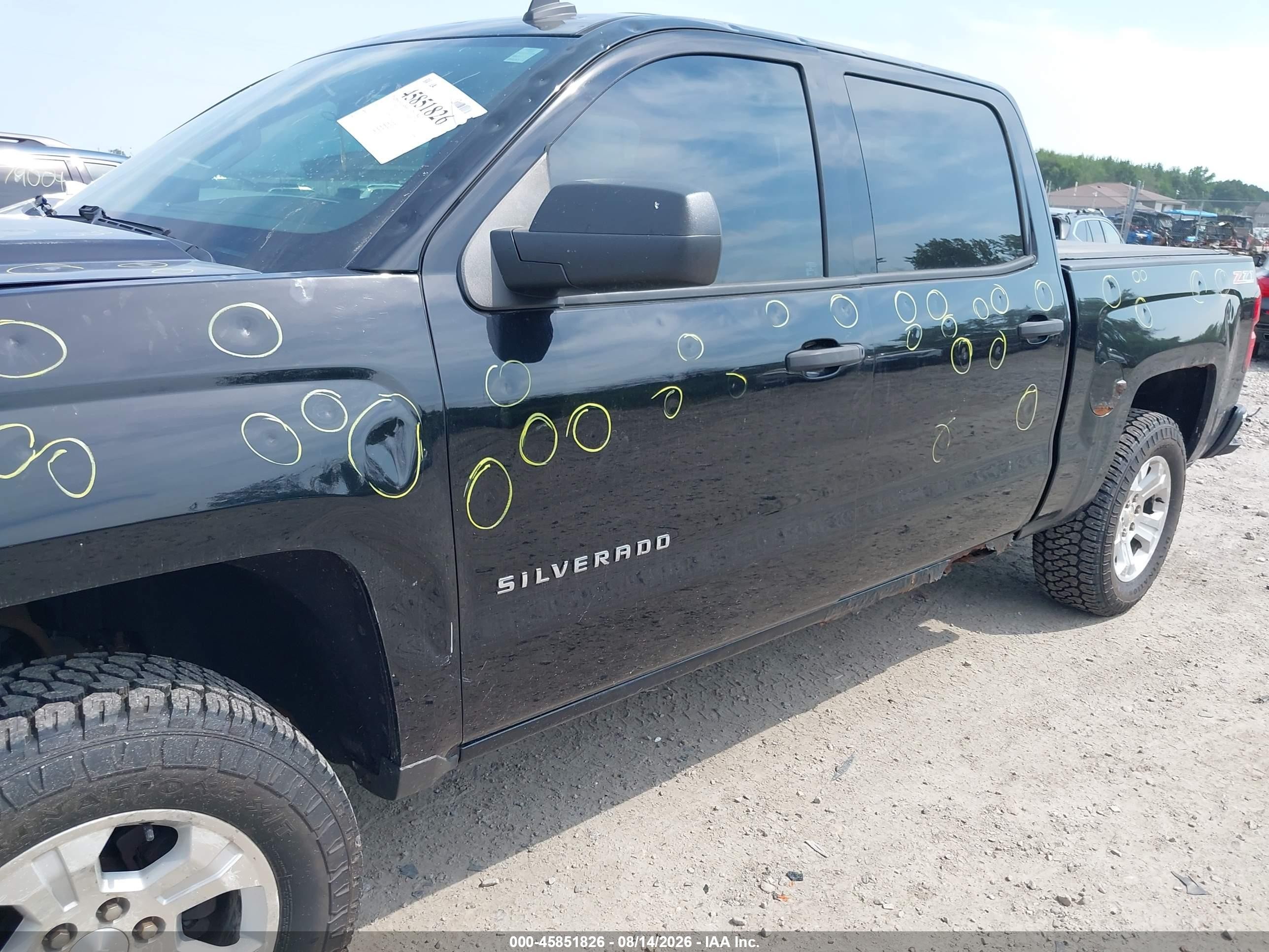2014 Chevrolet Silverado 1500 Lt Black vin: 3GCUKREC1EG173001