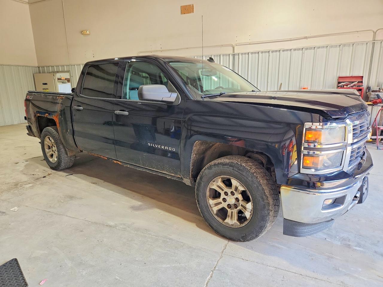 2014 Chevrolet Silverado K1500 Lt Black vin: 3GCUKREC1EG220477