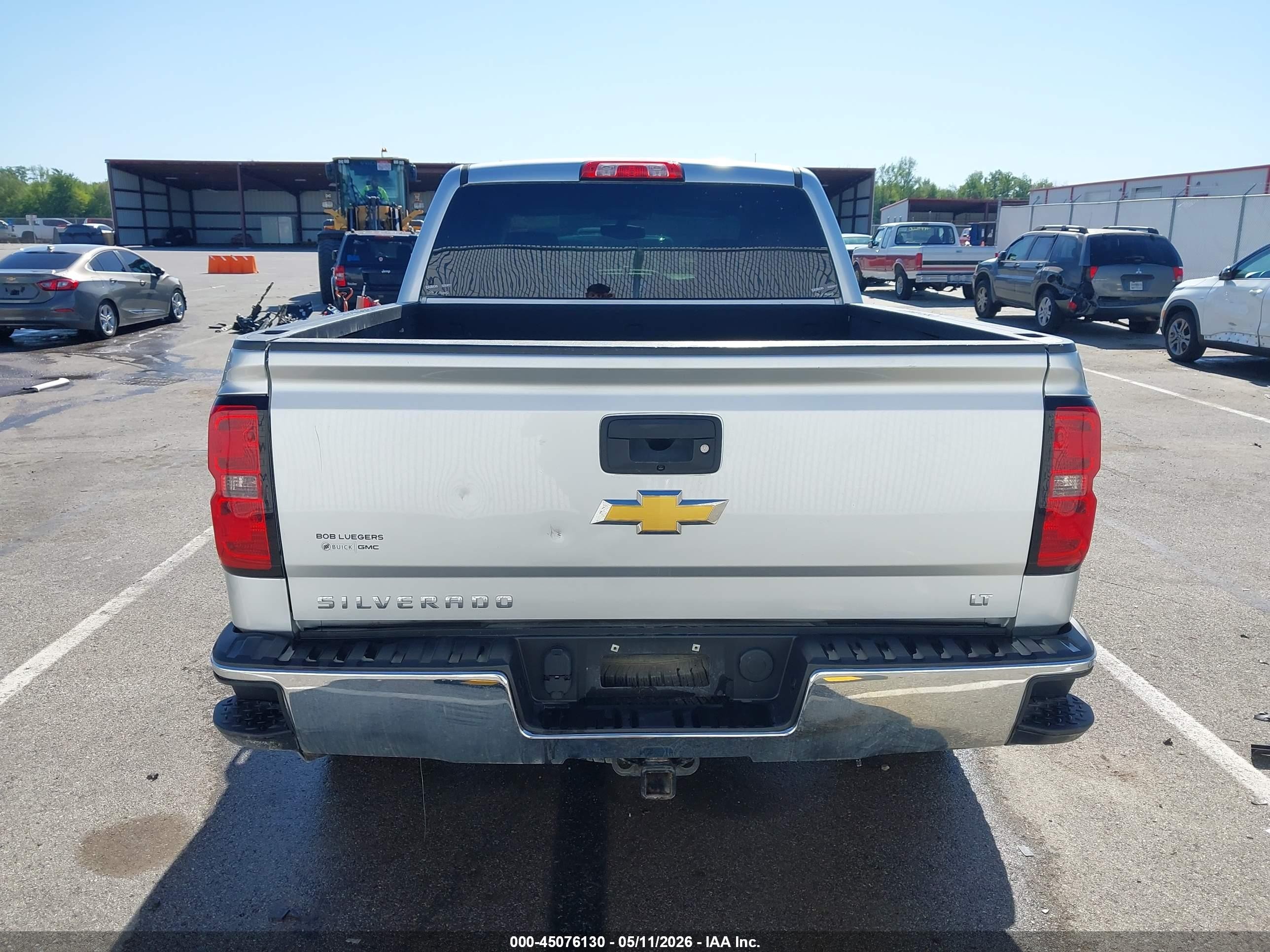 2014 Chevrolet Silverado 1500 1lt Silver vin: 3GCUKREC1EG257321