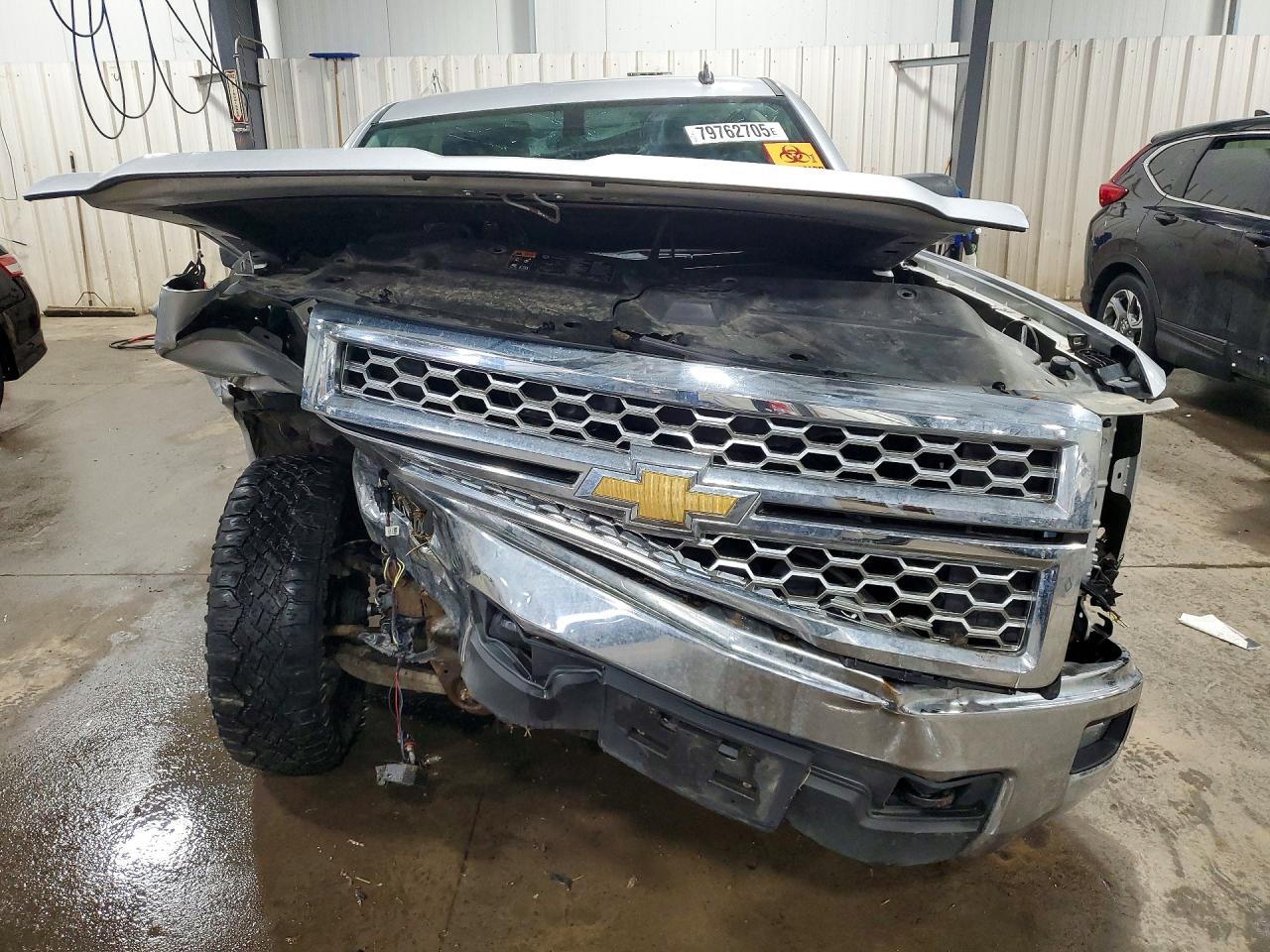 2014 Chevrolet Silverado K1500 Lt Silver vin: 3GCUKREC1EG271543