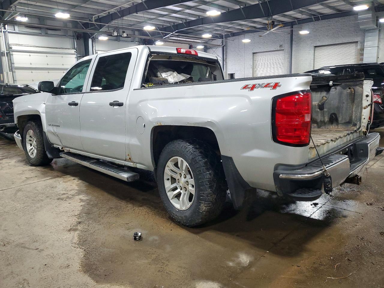 2014 Chevrolet Silverado K1500 Lt Silver vin: 3GCUKREC1EG271543