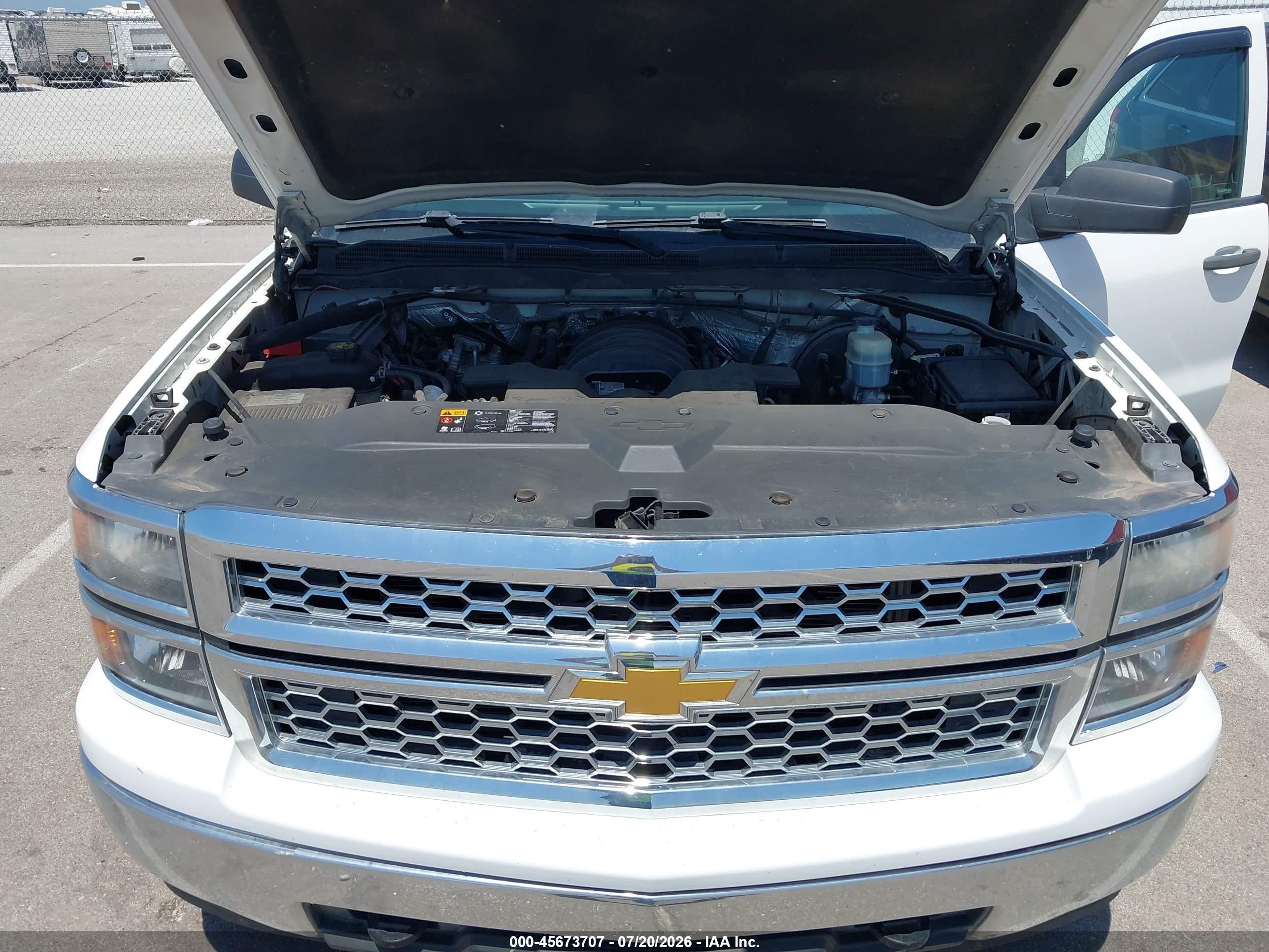 2014 Chevrolet Silverado 1500 Lt Белый vin: 3GCUKREC1EG302080