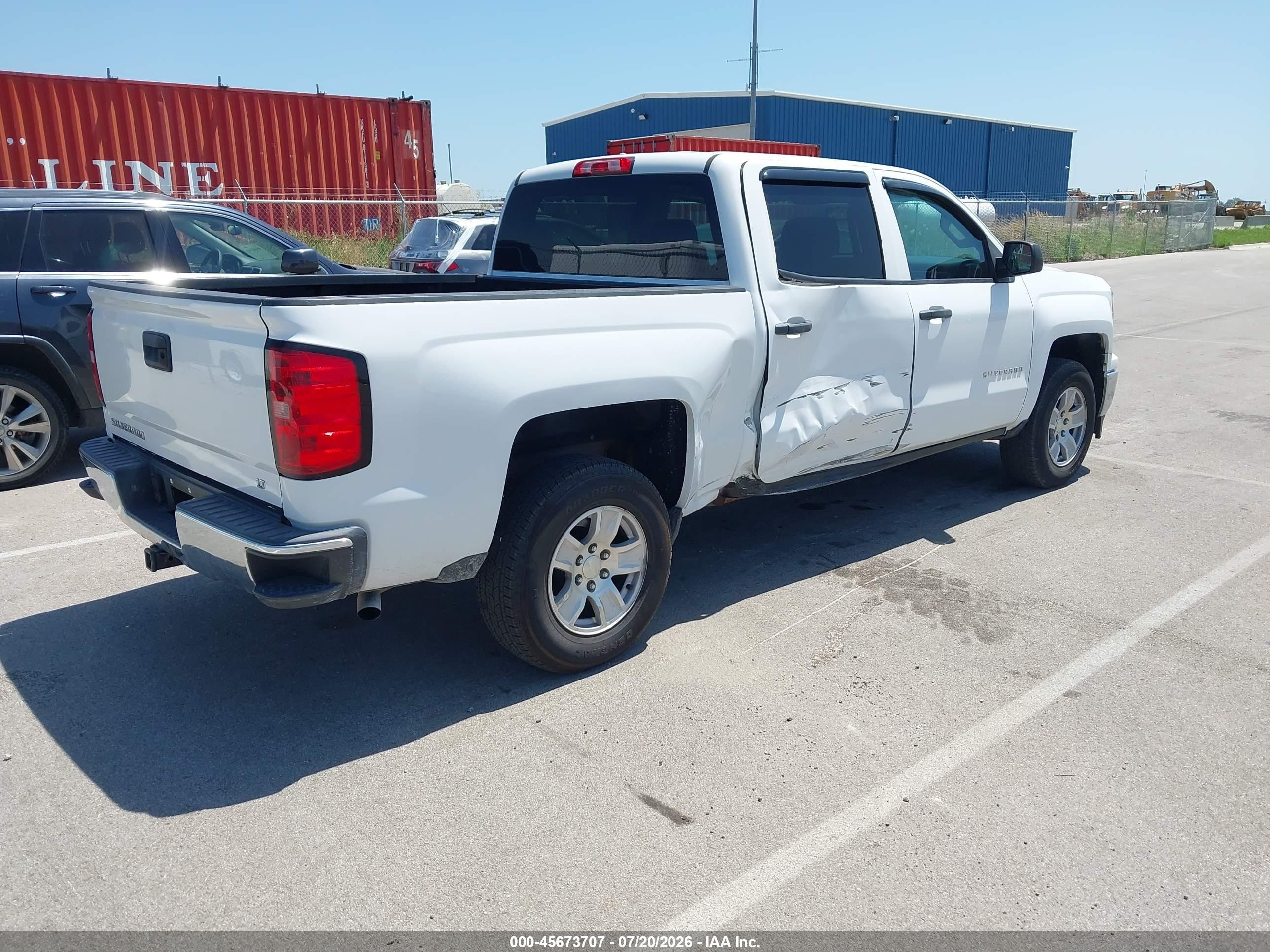 2014 Chevrolet Silverado 1500 Lt Белый vin: 3GCUKREC1EG302080