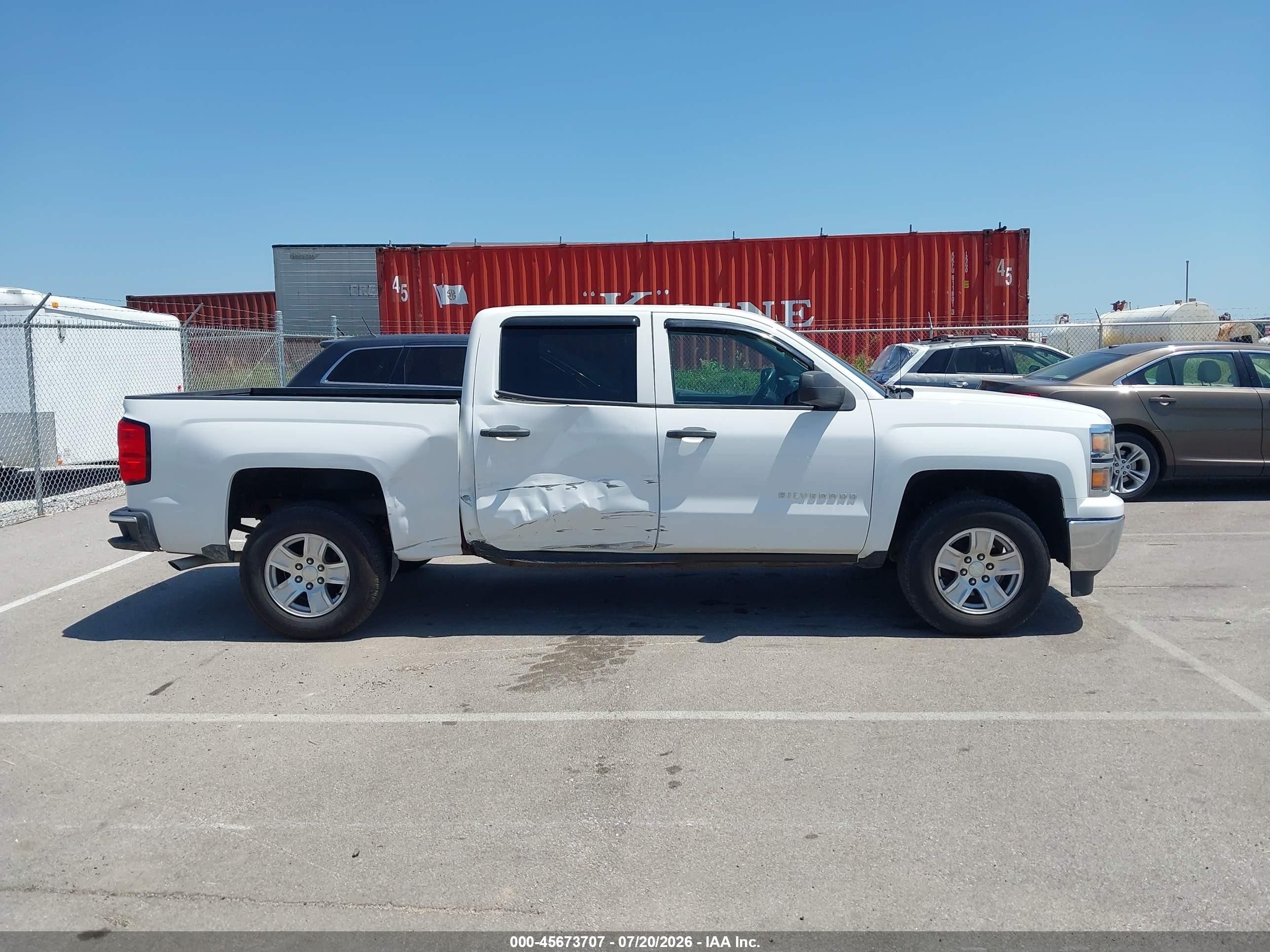 2014 Chevrolet Silverado 1500 Lt Белый vin: 3GCUKREC1EG302080