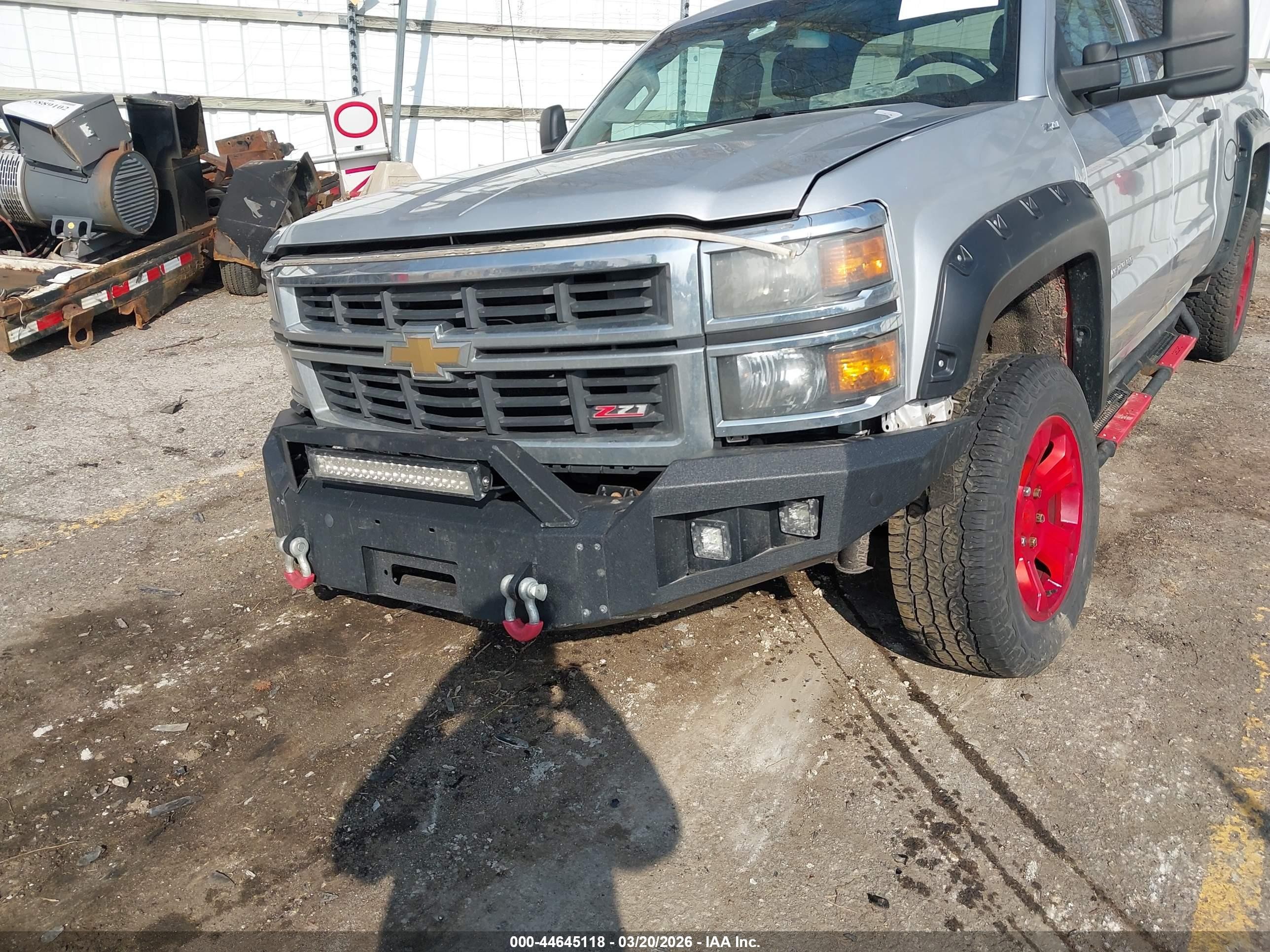 2014 Chevrolet Silverado 1500 2lt Silver vin: 3GCUKREC1EG338061