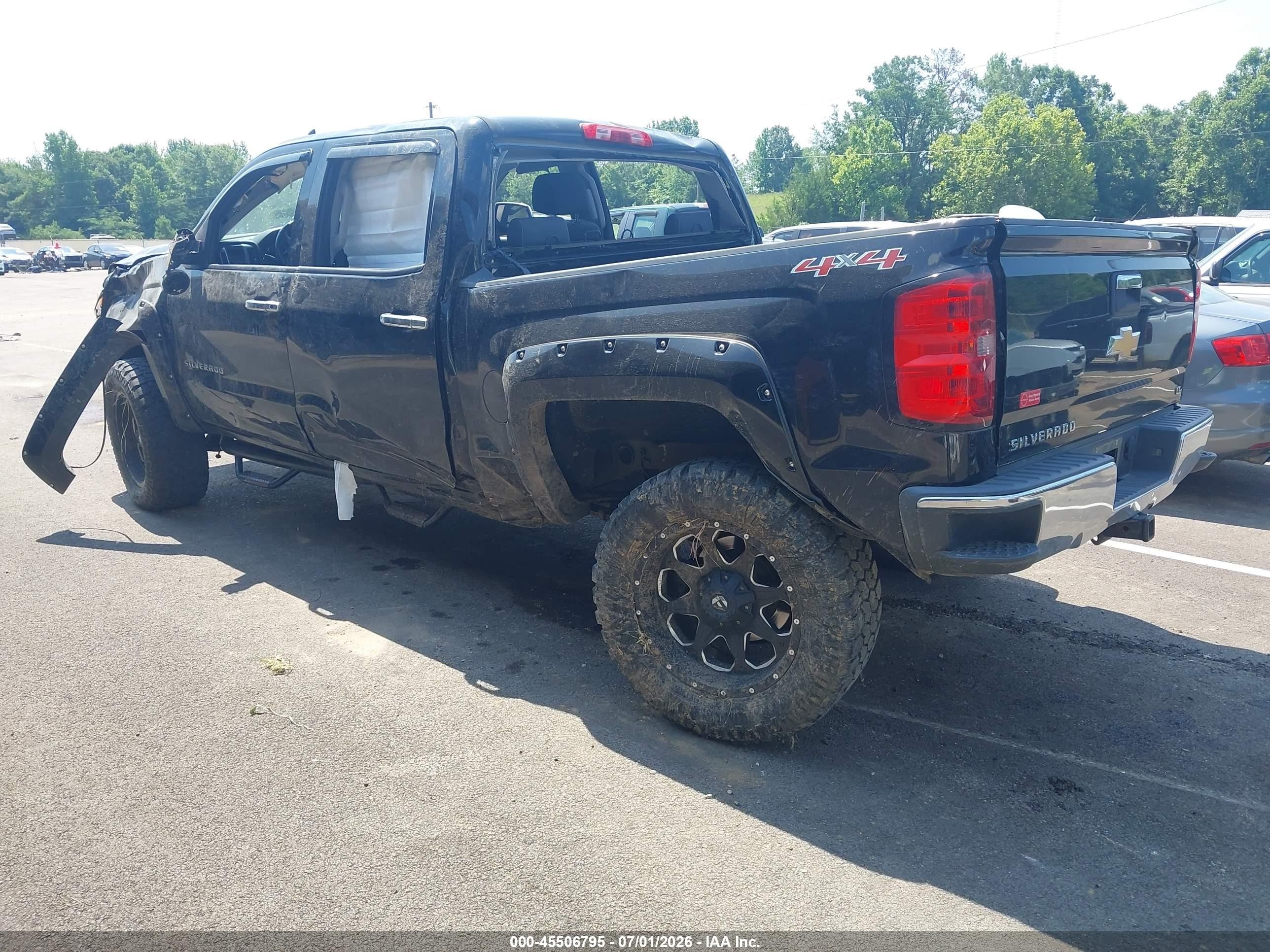 2014 Chevrolet Silverado 1500 Lt Black vin: 3GCUKREC1EG343230