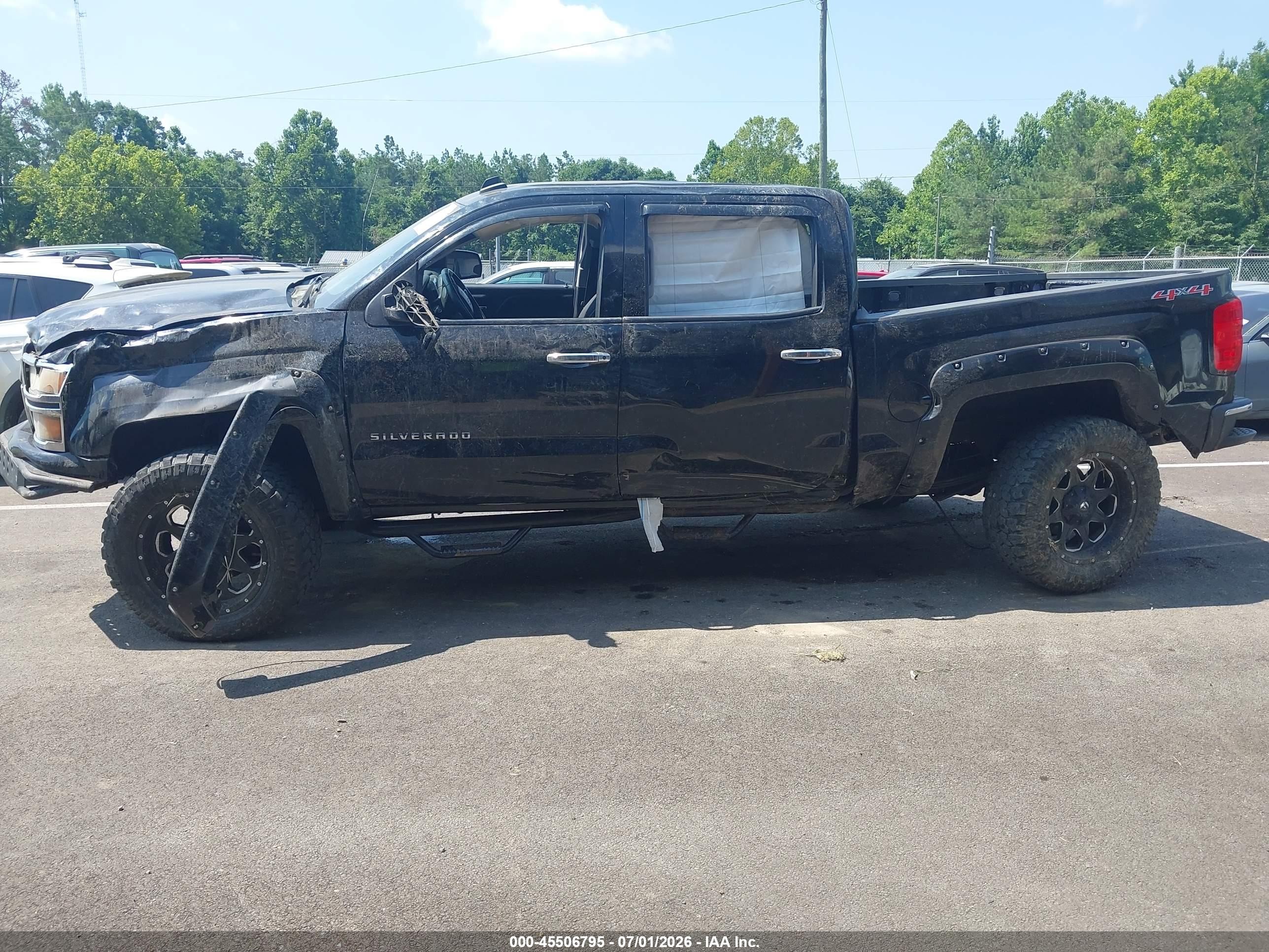 2014 Chevrolet Silverado 1500 Lt Black vin: 3GCUKREC1EG343230
