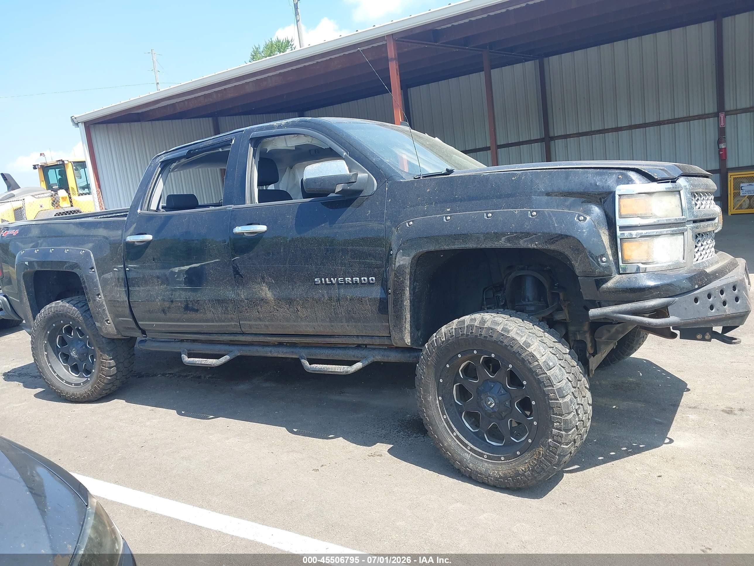 2014 Chevrolet Silverado 1500 Lt Black vin: 3GCUKREC1EG343230