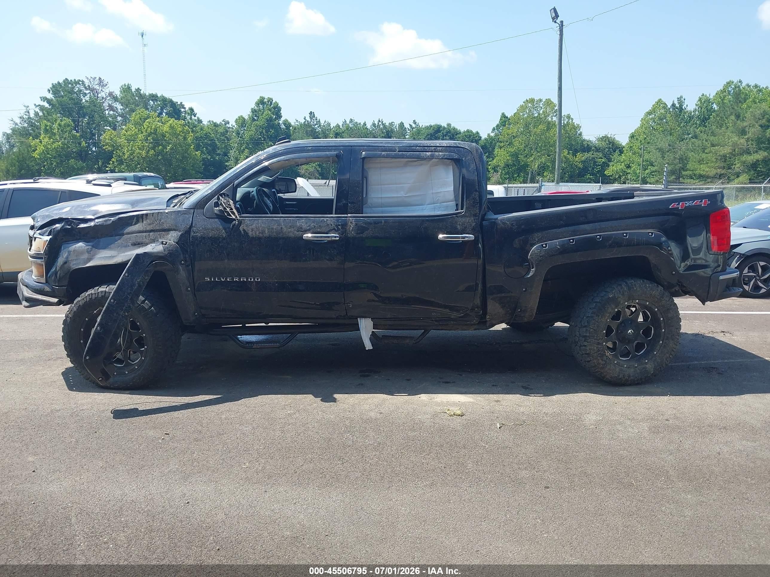 2014 Chevrolet Silverado 1500 Lt Black vin: 3GCUKREC1EG343230