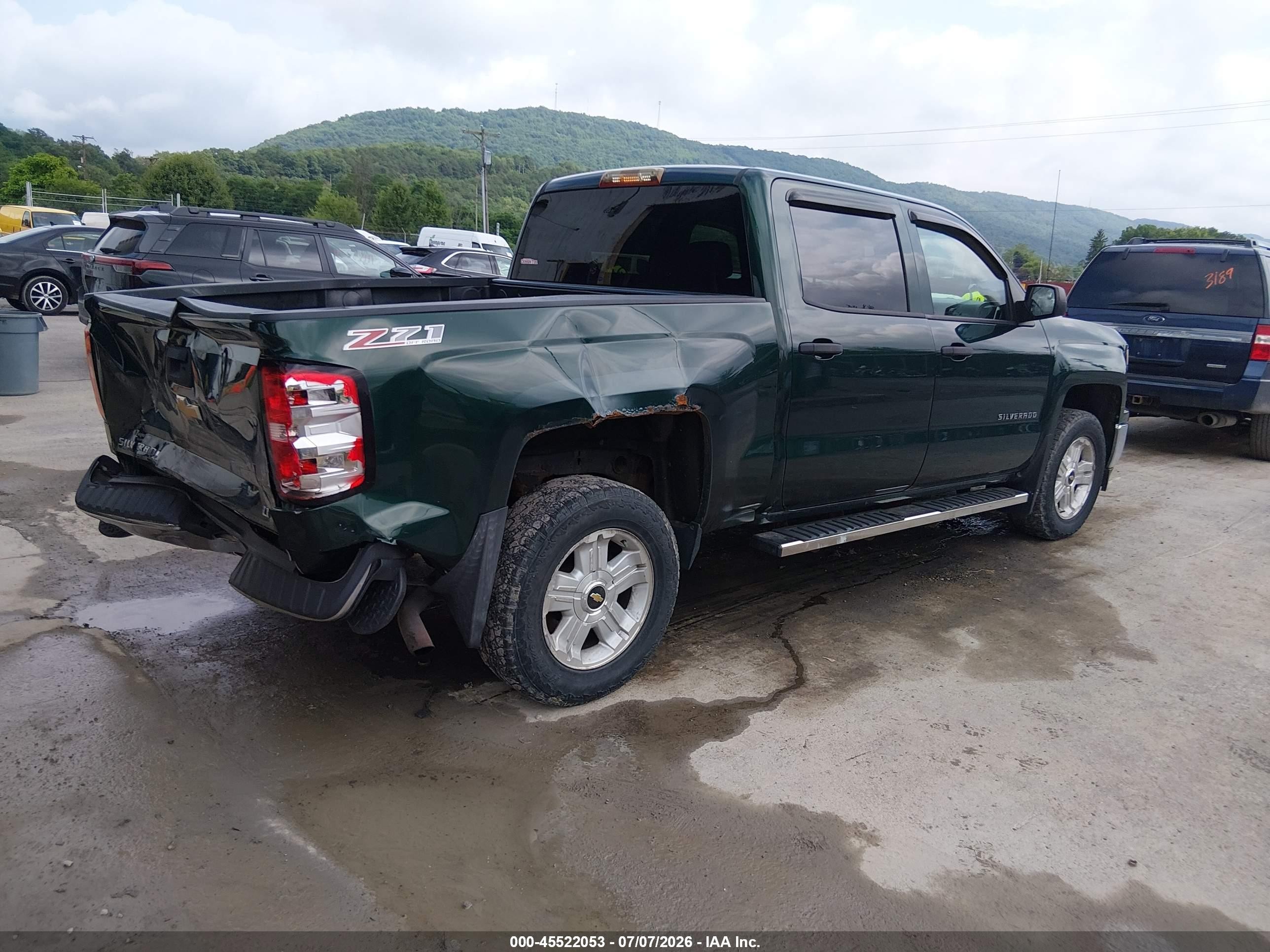 2014 Chevrolet Silverado 1500 Lt Зеленый vin: 3GCUKREC1EG424258