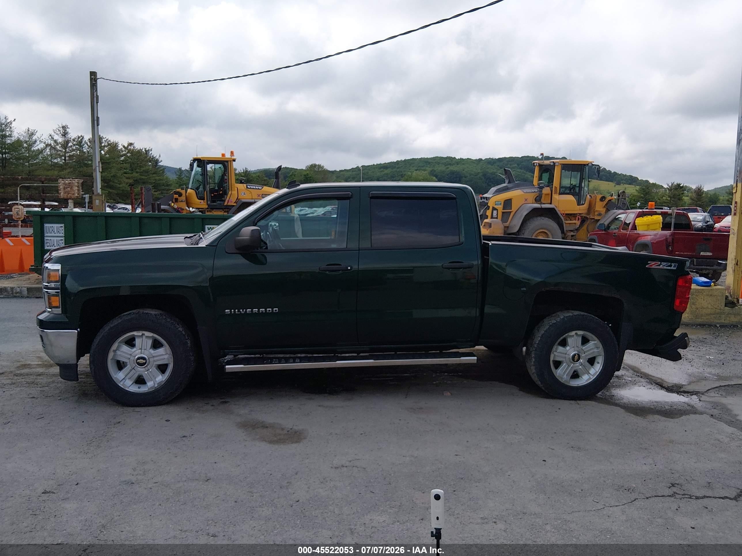 2014 Chevrolet Silverado 1500 Lt Зеленый vin: 3GCUKREC1EG424258