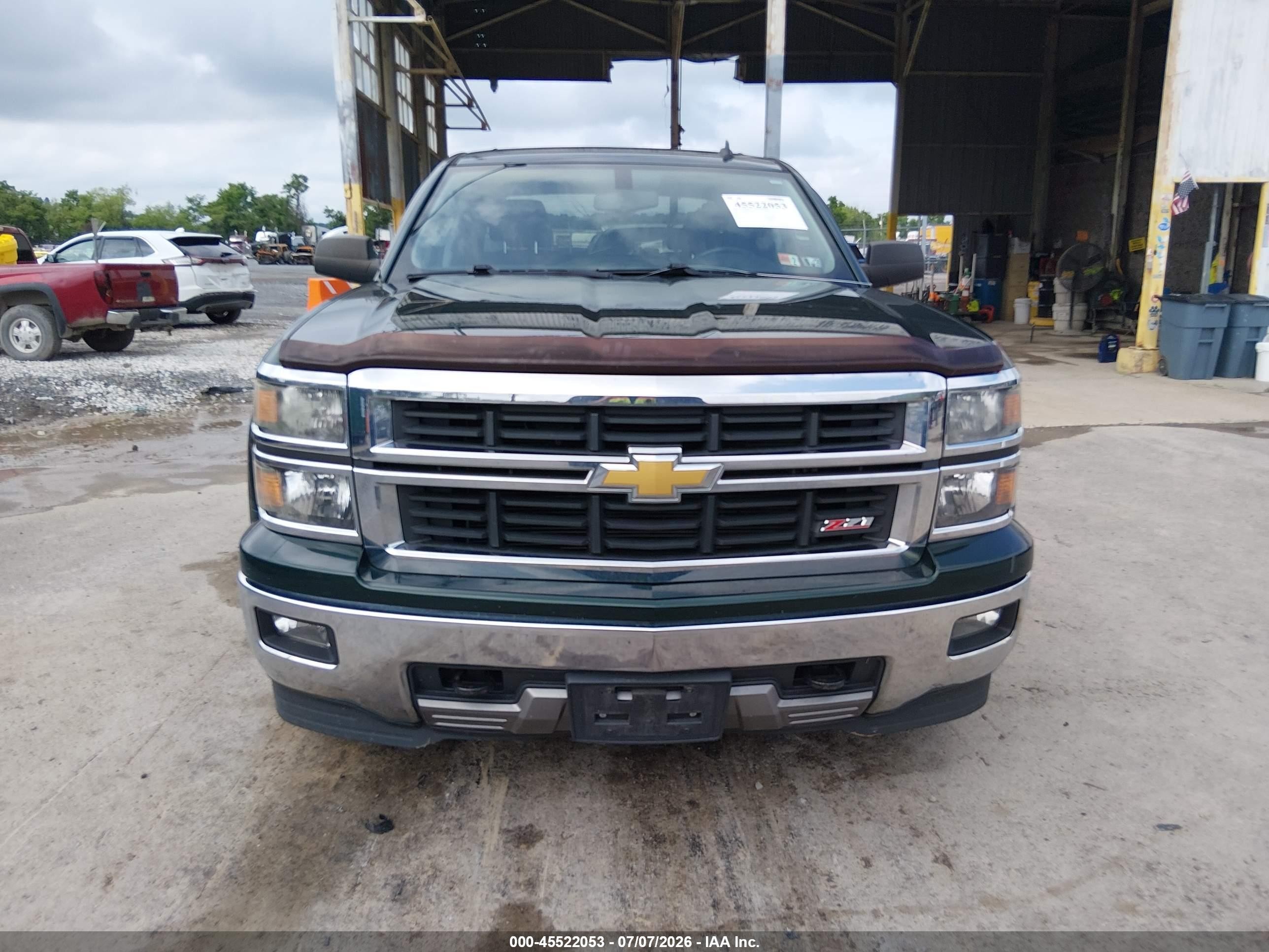 2014 Chevrolet Silverado 1500 Lt Зеленый vin: 3GCUKREC1EG424258