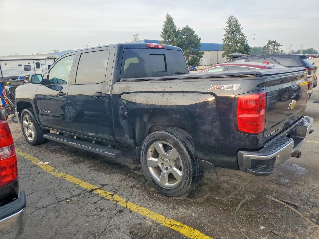 2014 Chevrolet Silverado K1500 Lt Black vin: 3GCUKREC1EG565184