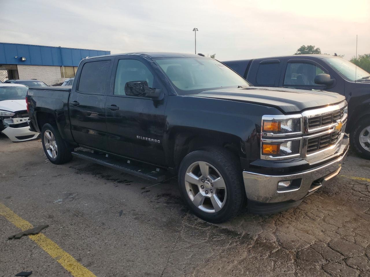 2014 Chevrolet Silverado K1500 Lt Black vin: 3GCUKREC1EG565184