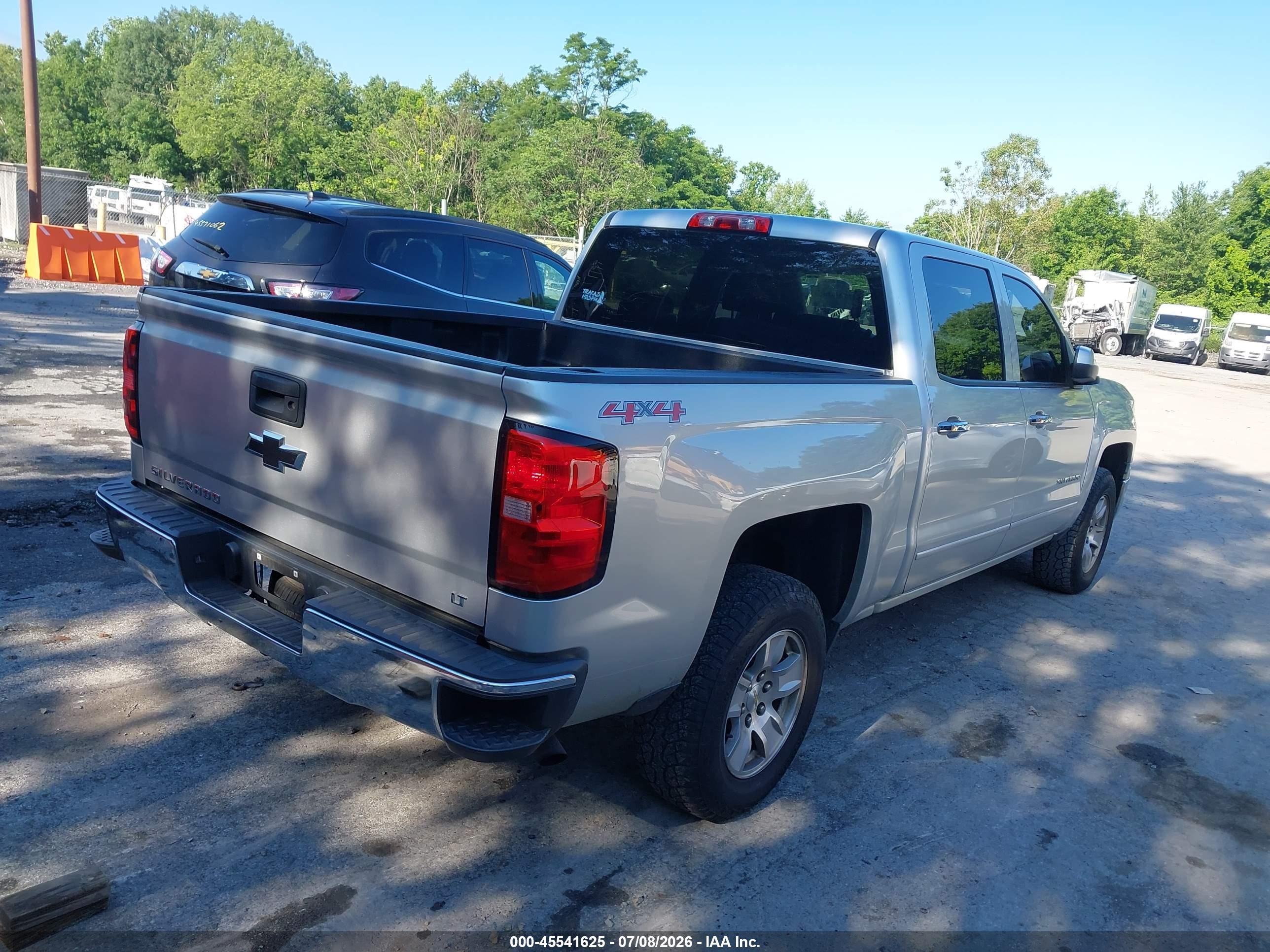2015 Chevrolet Silverado 1500 Lt Silver vin: 3GCUKREC1FG117190