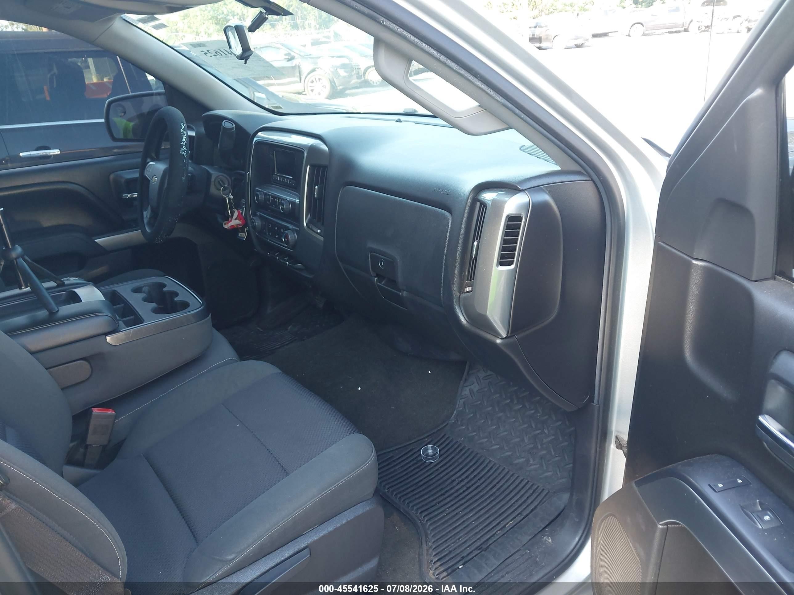 2015 Chevrolet Silverado 1500 Lt Silver vin: 3GCUKREC1FG117190